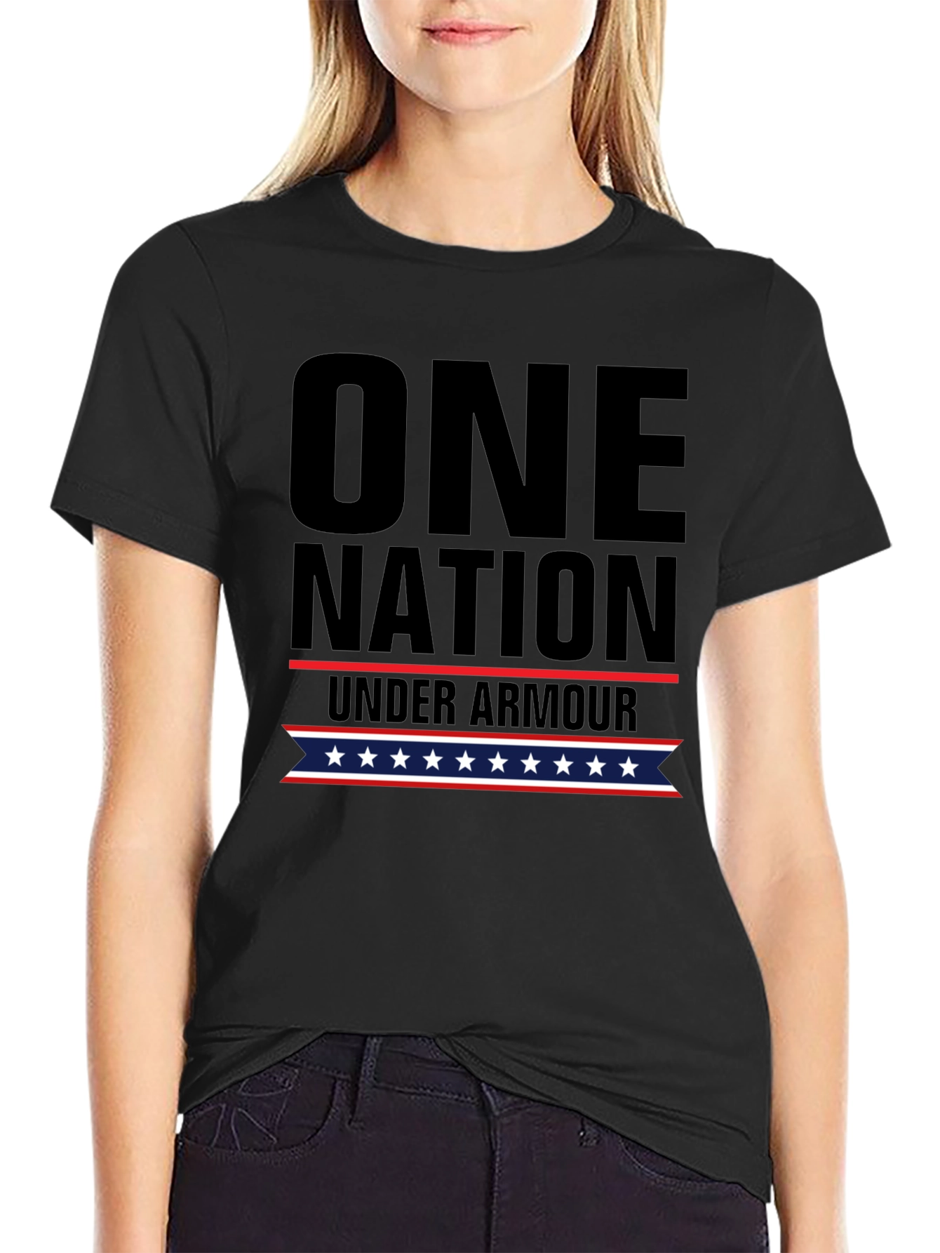 Black One Nation Under Armour Graphic T-Shirt view 2
