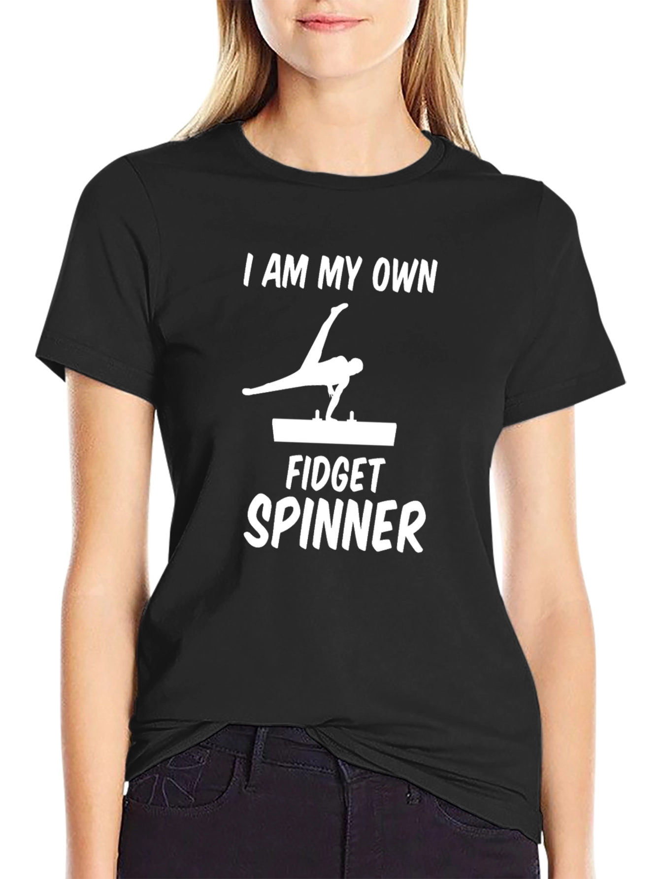 I Am My Own Fidget Spinner Black T-Shirt - 2