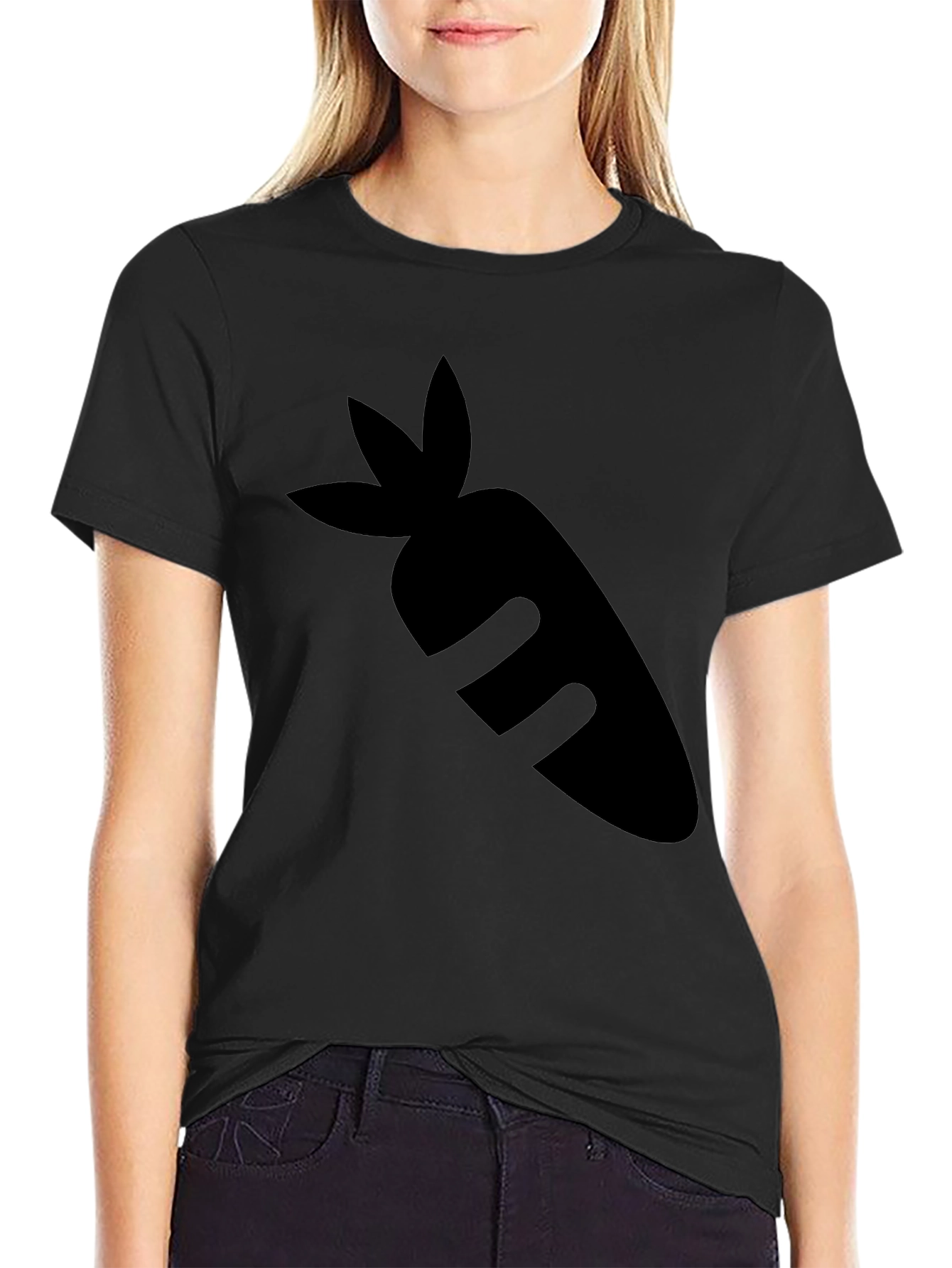 Black Carrot Graphic Tee - Black view 2
