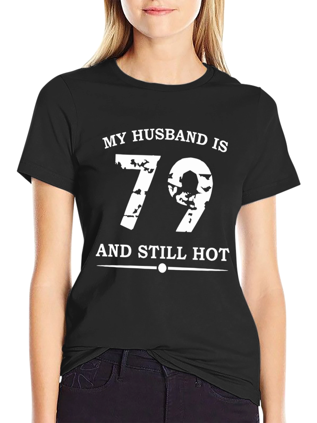 Black Husband 79 & Still Hot T-Shirt view 2