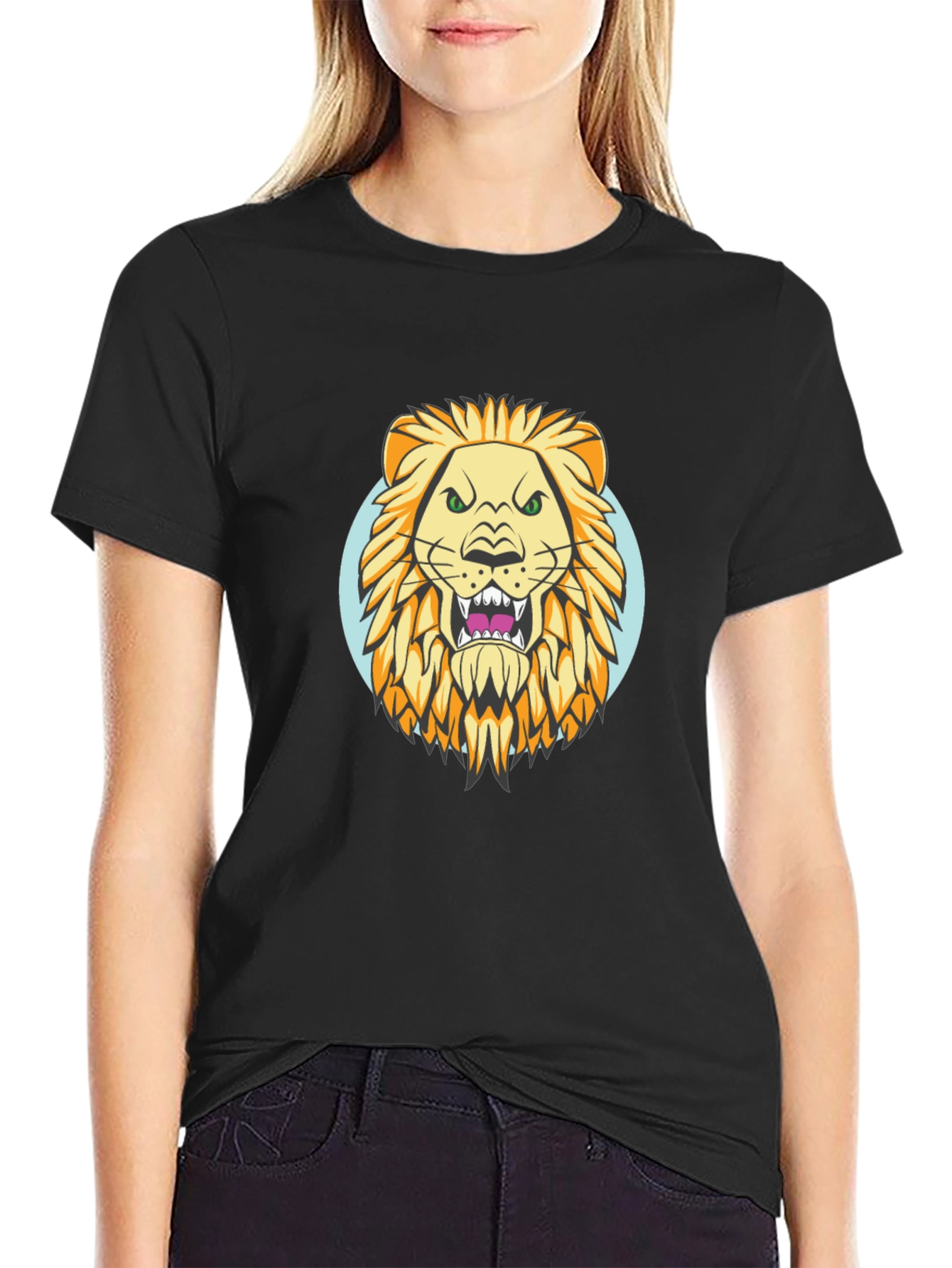 Black Lion Graphic Tee - Fierce Style view 2