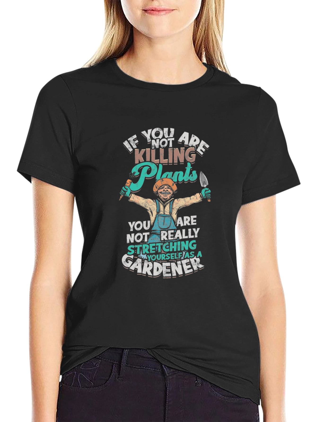Black Gardener Graphic T-Shirt view 2