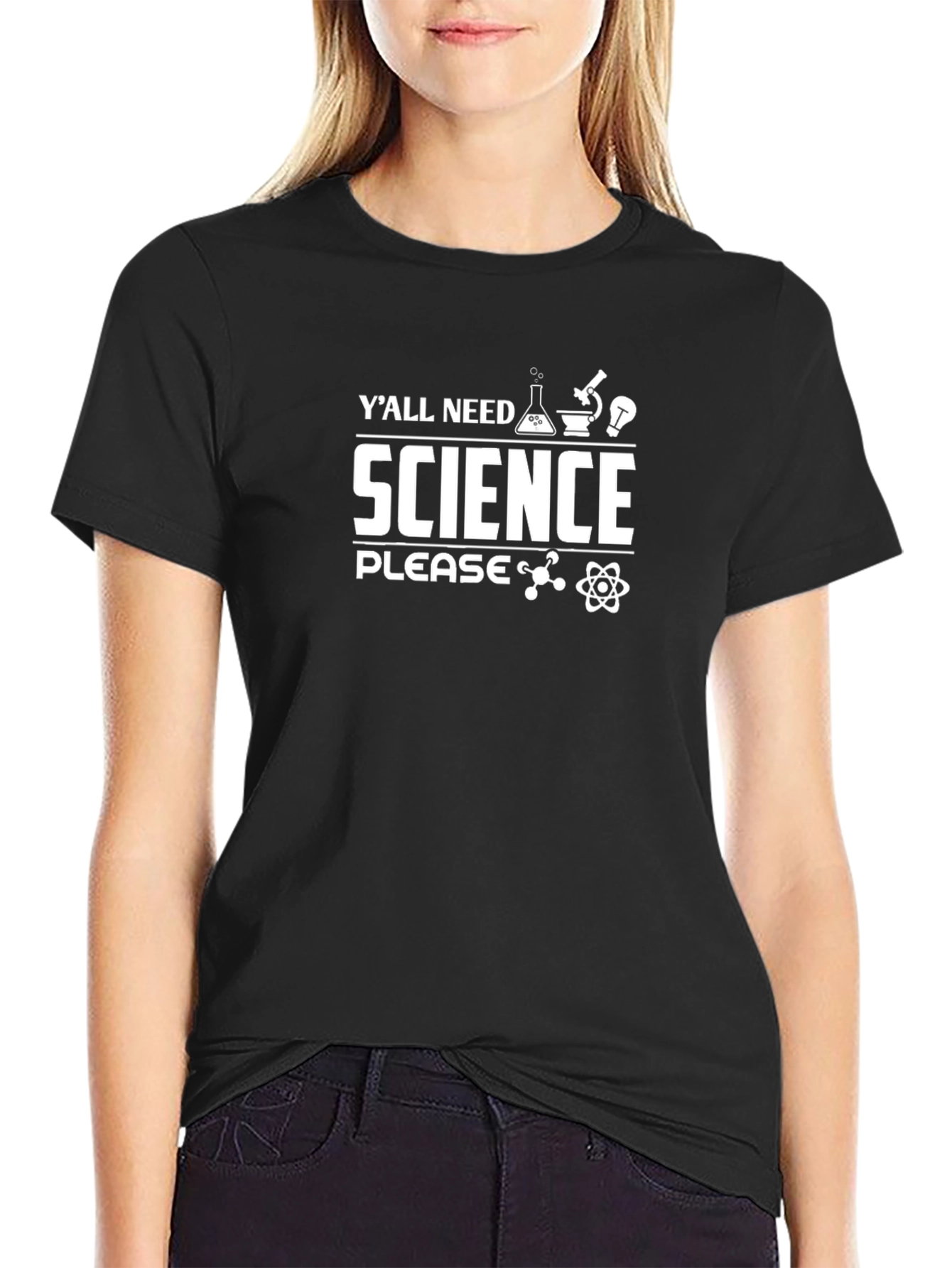 Black Science T-Shirt - Y'all Need Science view 2