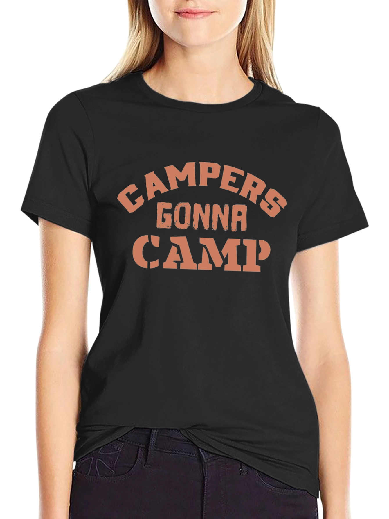 Black Campers Gonna Camp Graphic T-Shirt view 2