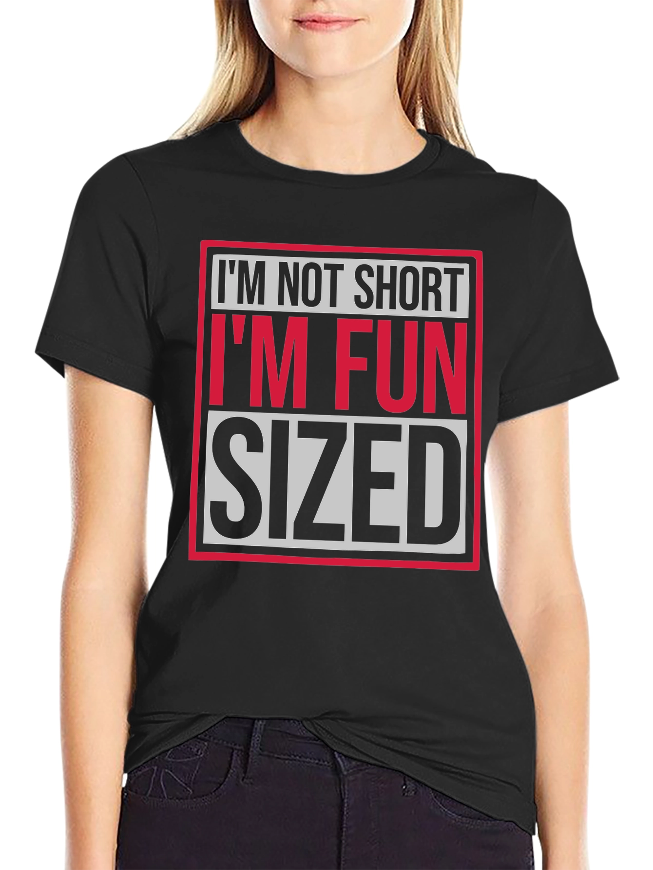 Black Fun-Sized Novelty Graphic T-Shirt view 2