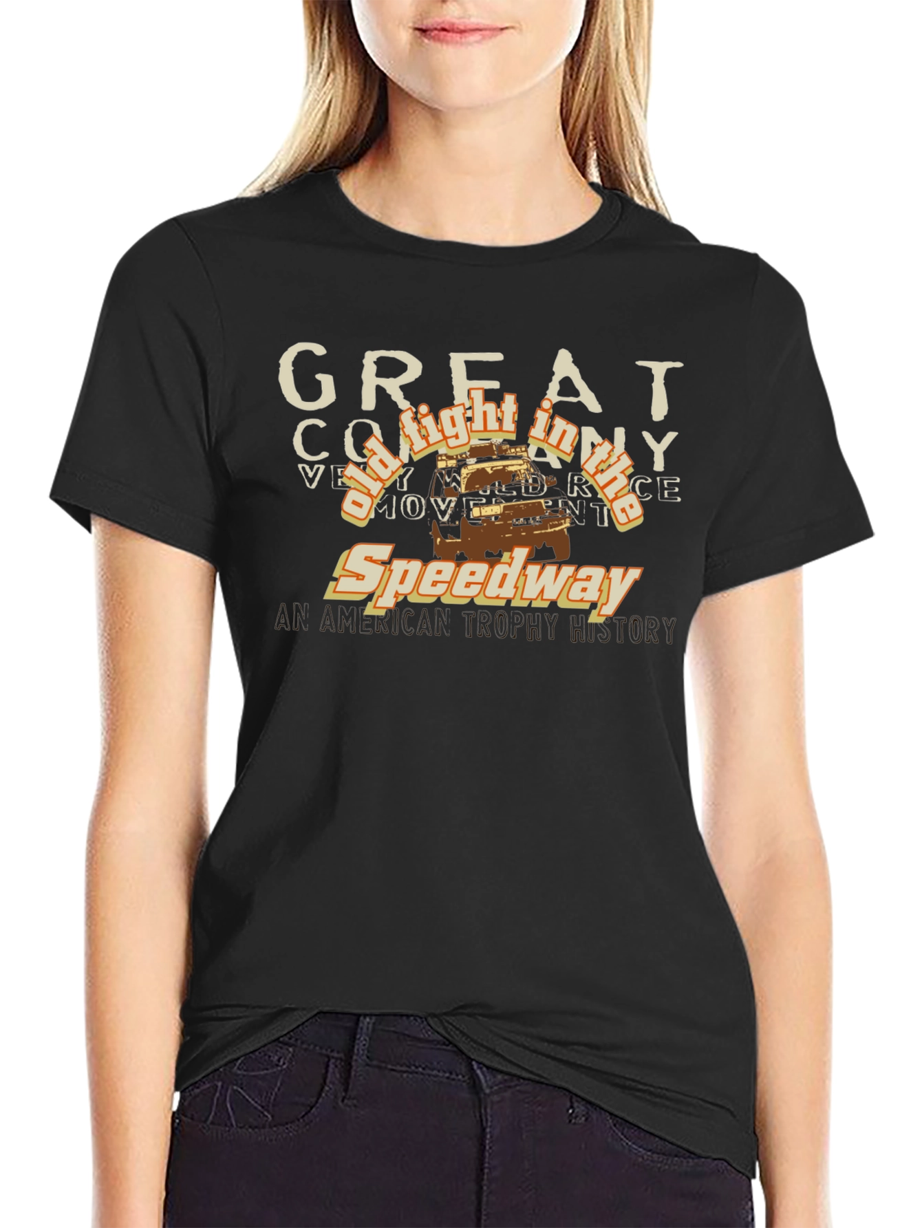 Black Great Company Speedway Vintage Graphic T-Shirt view 2