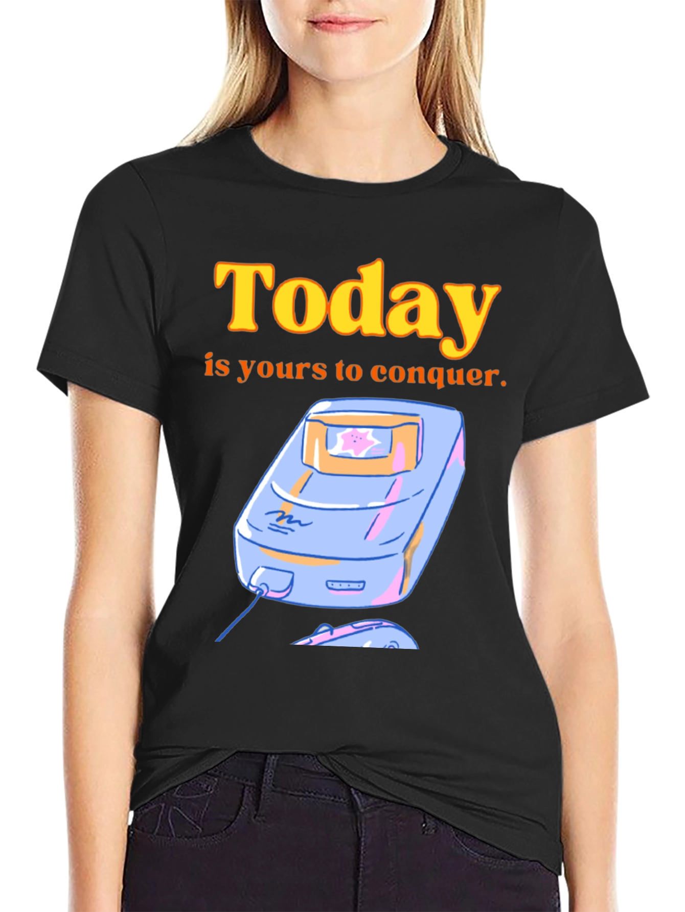 Black Today is Yours to Conquer T-Shirt view 2