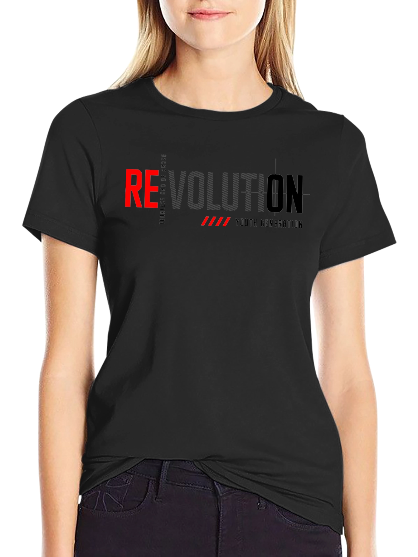 Black Revolution Graphic Print Men's T-Shirt view 2