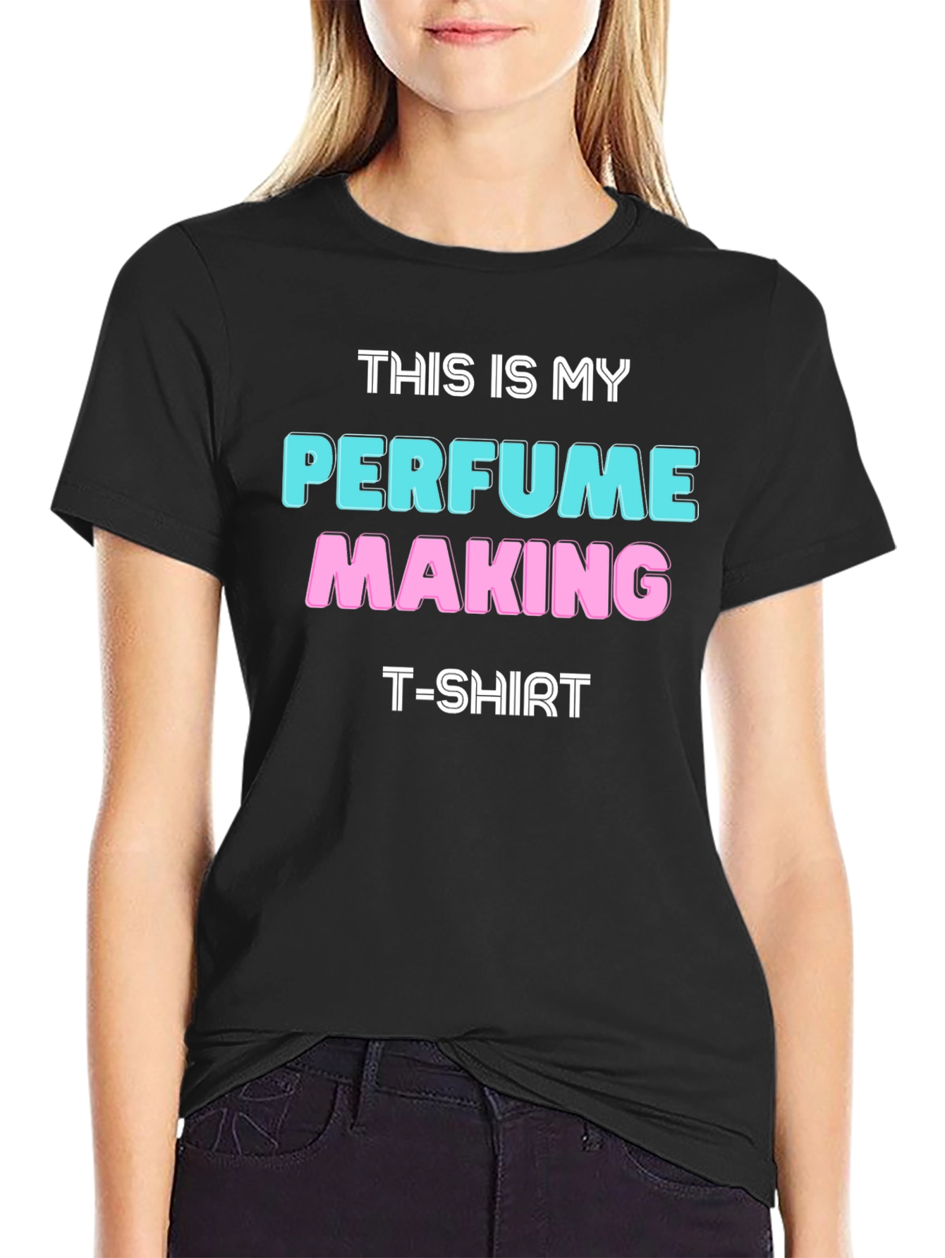Black Perfume Making T-Shirt: Unique Hobbyist Gift view 2