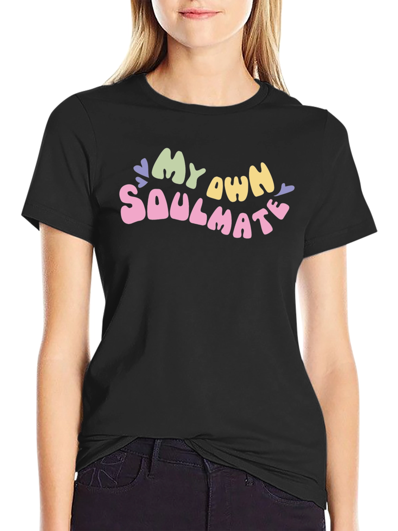 Black My Own Soulmate Graphic T-Shirt - Trendy & Unique view 2