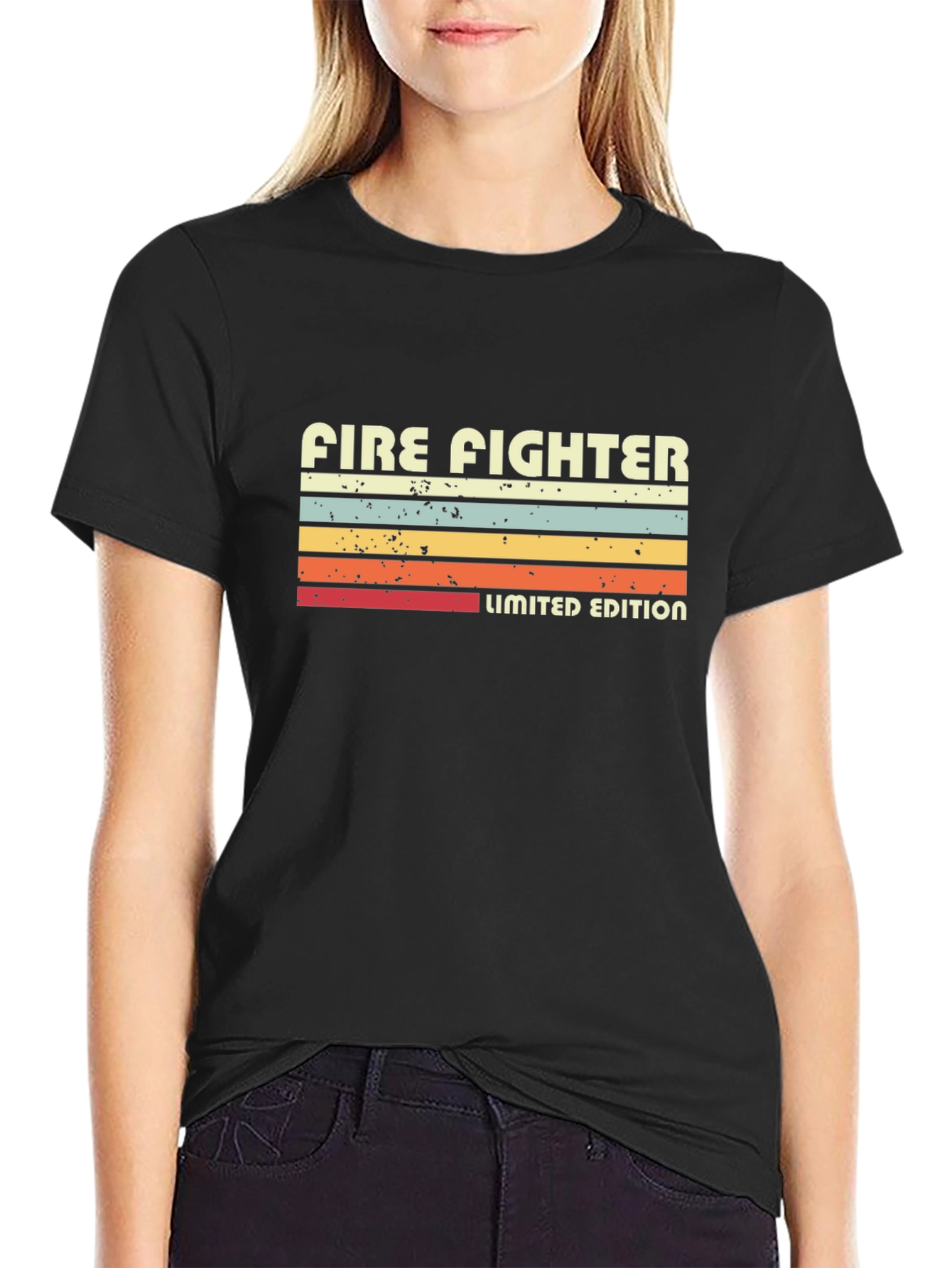 Black Firefighter Limited Edition Graphic Tee view 2