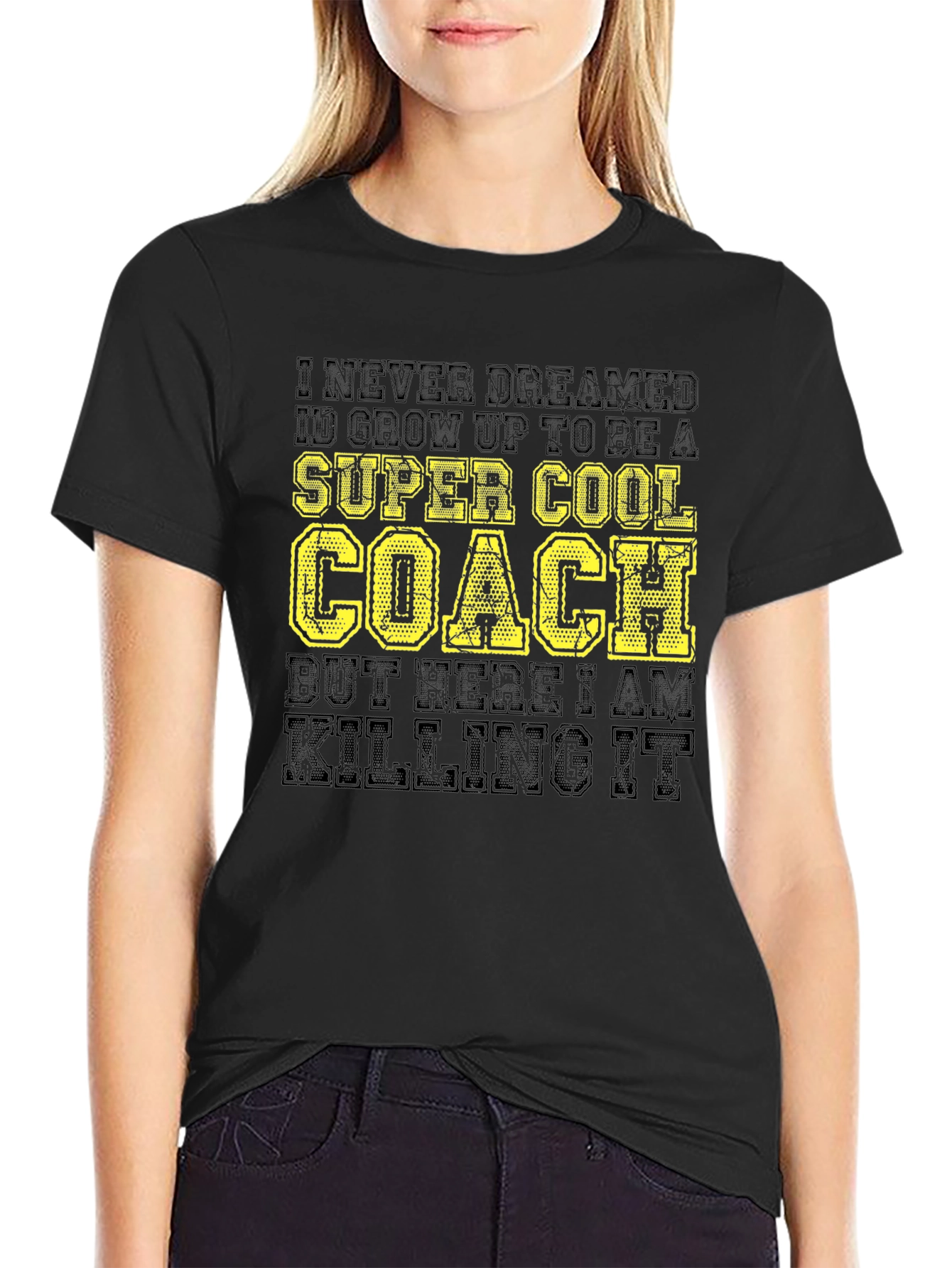 Black Super Cool Coach Black T-Shirt view 2