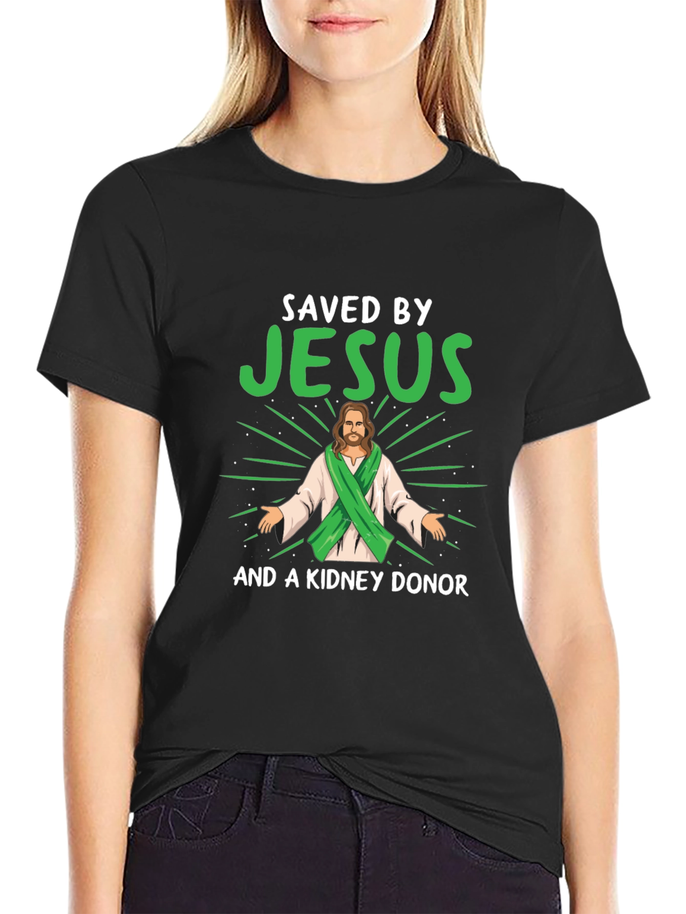 Saved By Jesus & Kidney Donor T-Shirt - 2