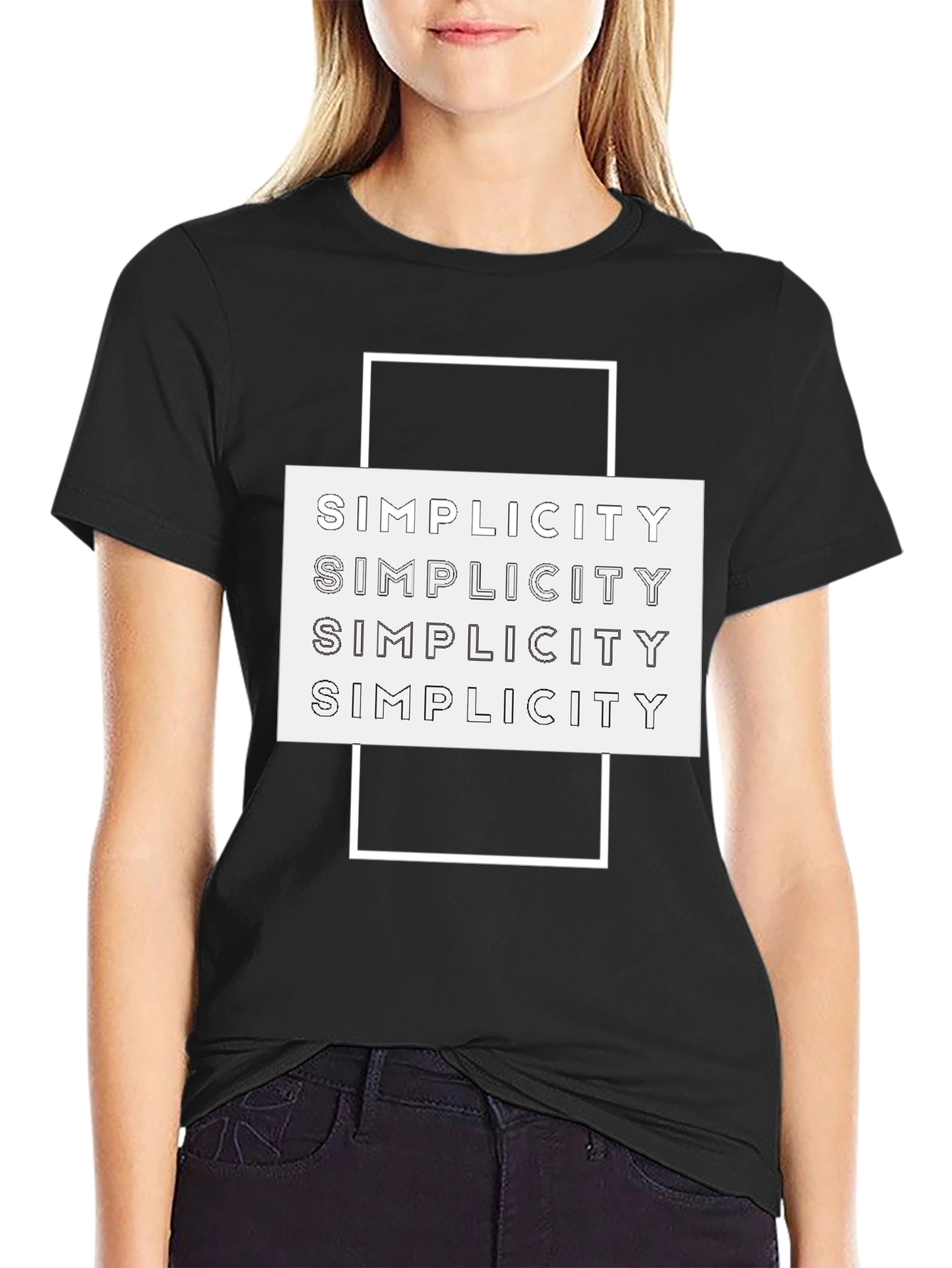 Simplicity Graphic Tee - Modern Minimalist Design - 2