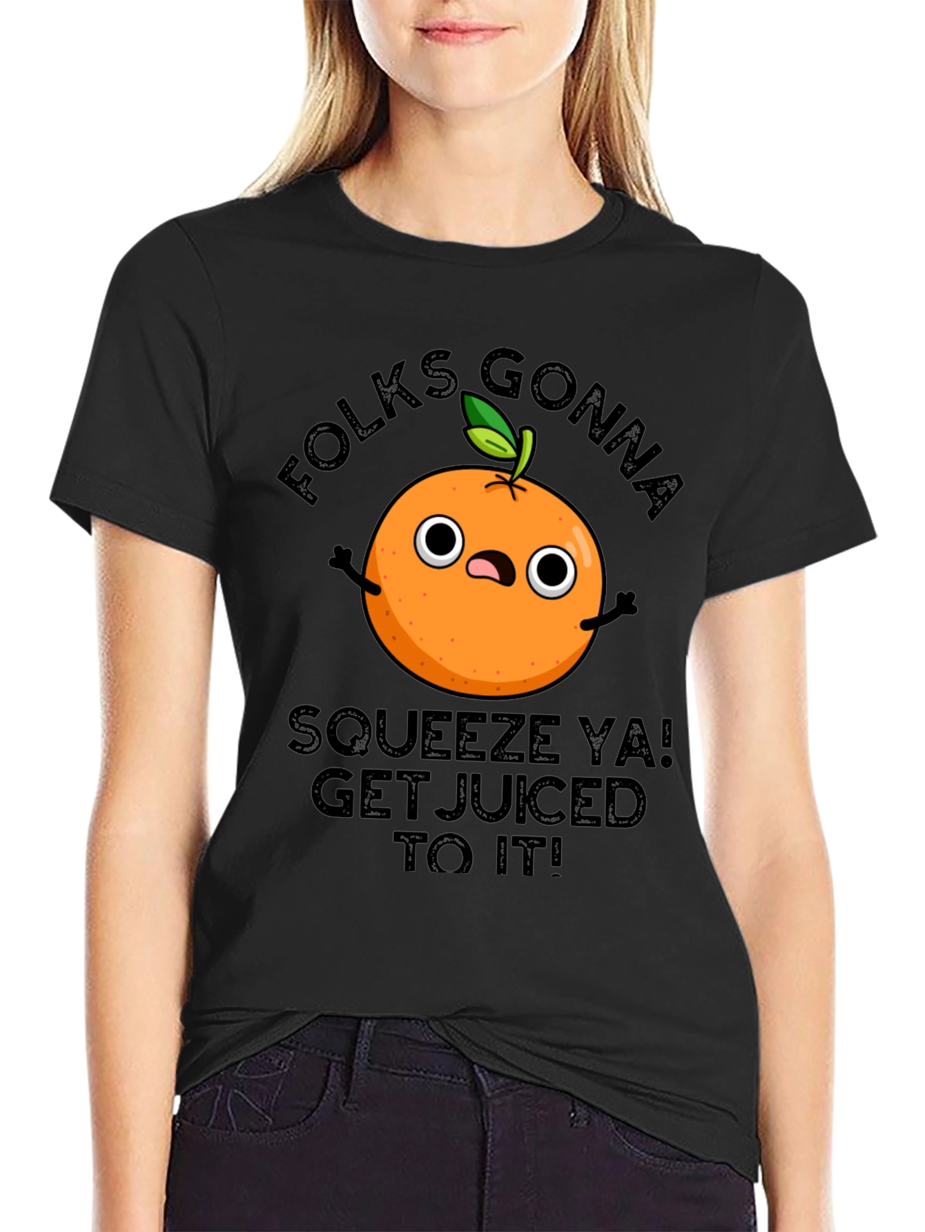 Black Folks Gonna Squeeze Ya T-Shirt Funny Graphic Tee view 2