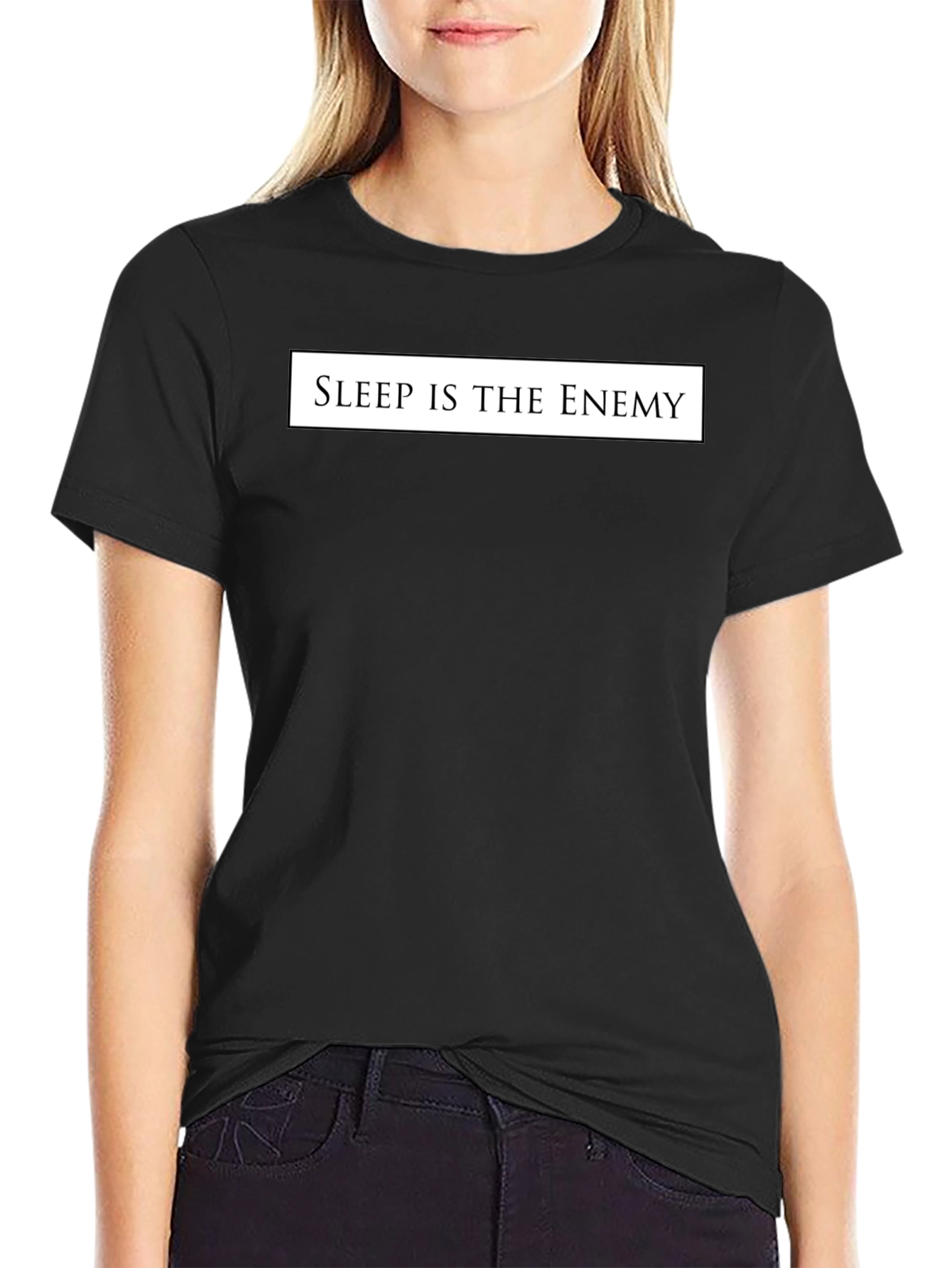 Black Sleep Is The Enemy Graphic Tee view 2