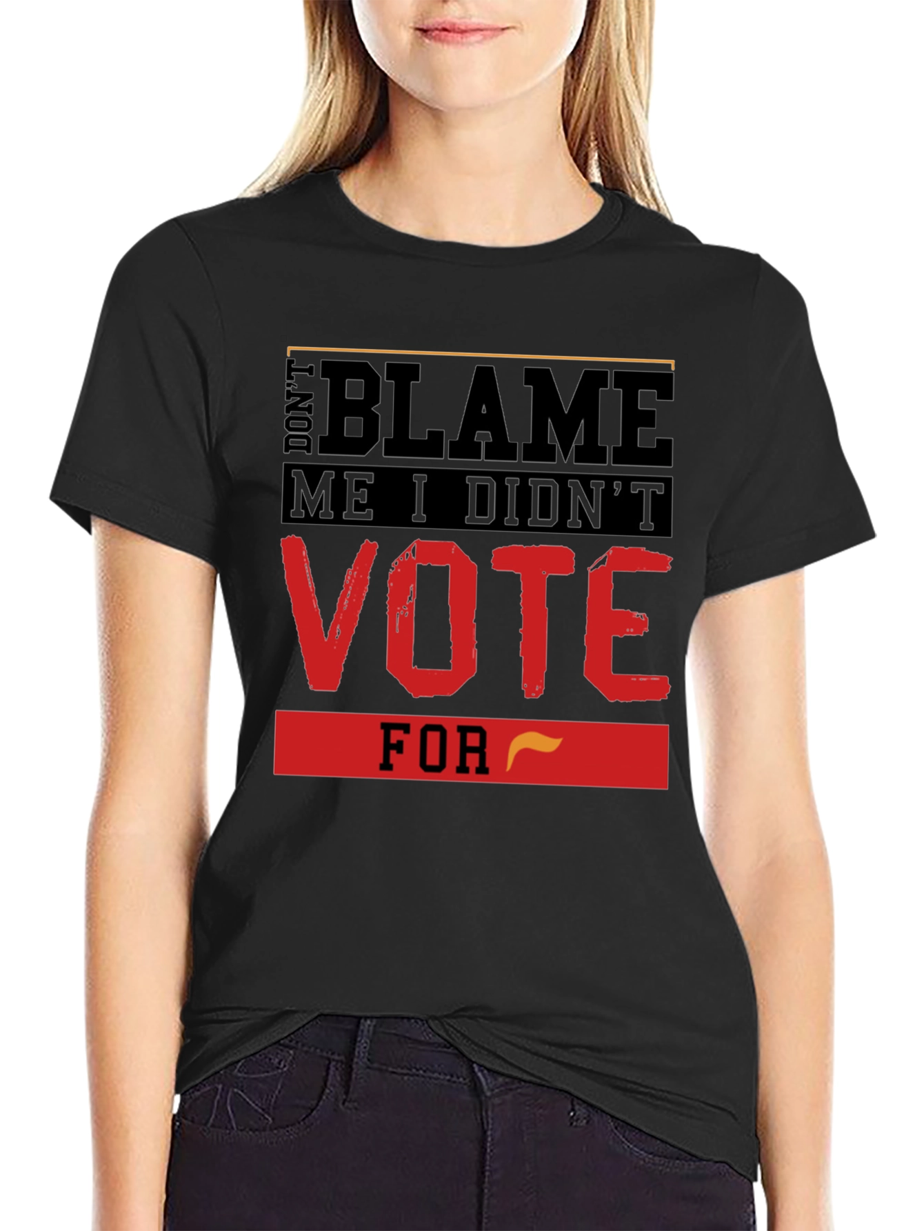 Black Don't Blame Me T-Shirt, Vote Political Tee view 2