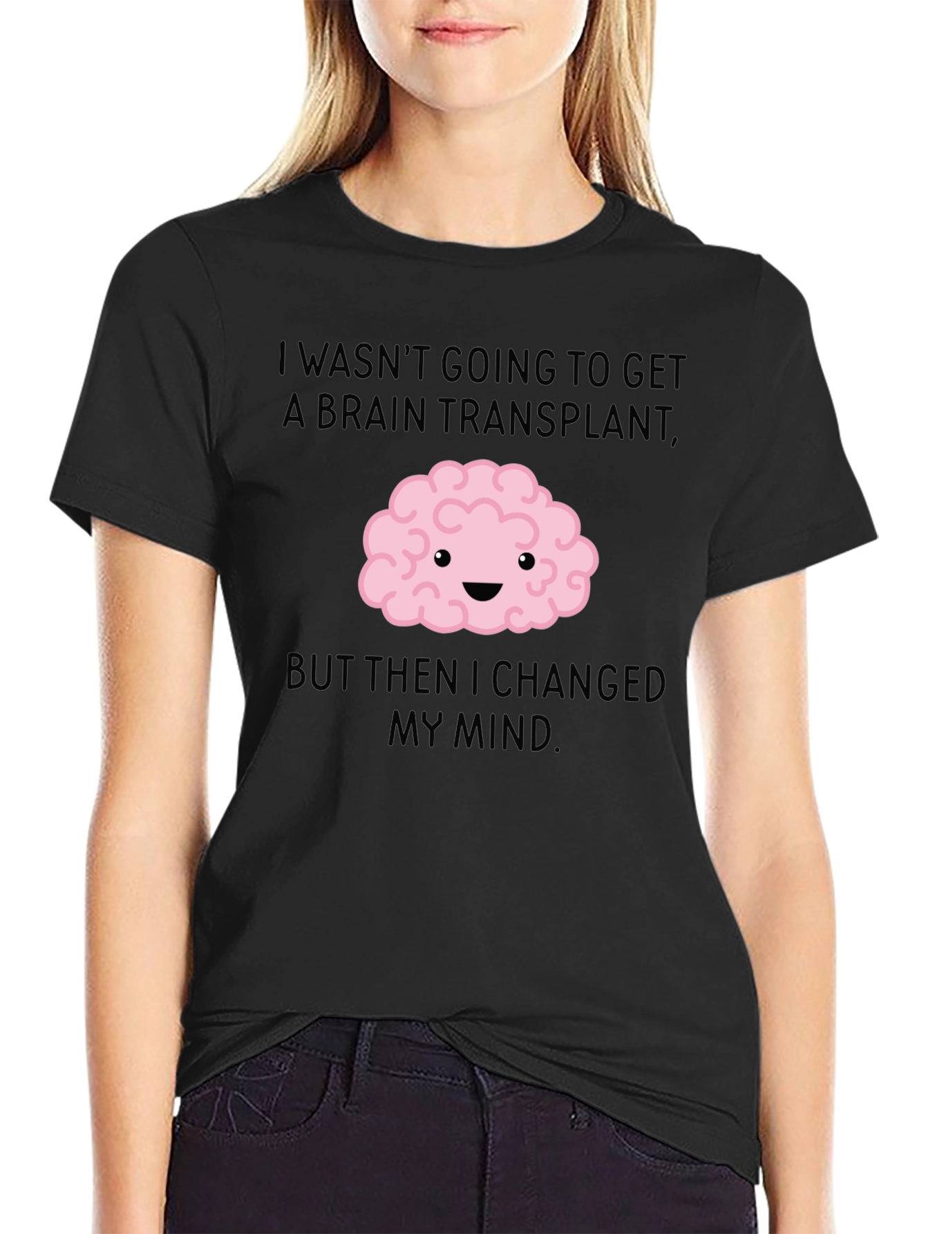 Black Brain Transplant T-Shirt - Funny Graphic Tee view 2