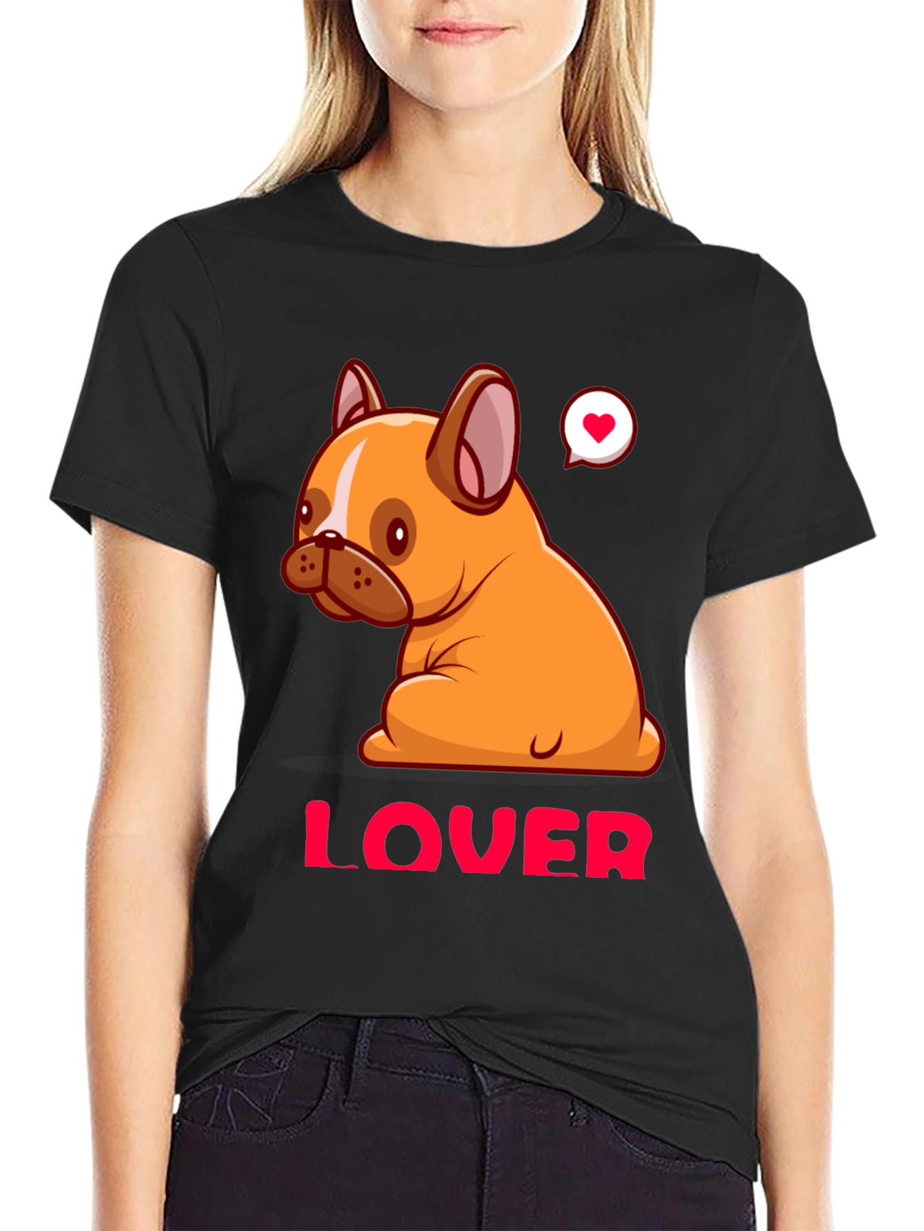 Black Dog Lover Graphic Tee view 2