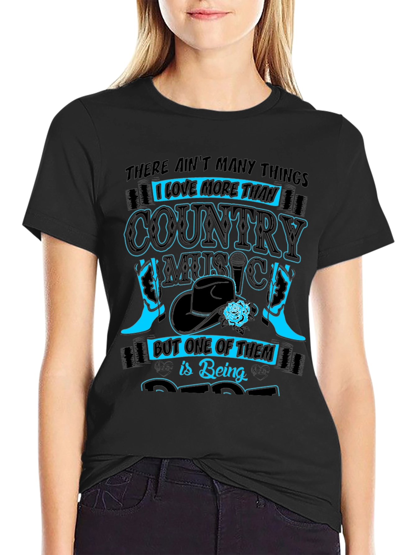 Black Country Music Lover T-Shirt - Unique Design view 2