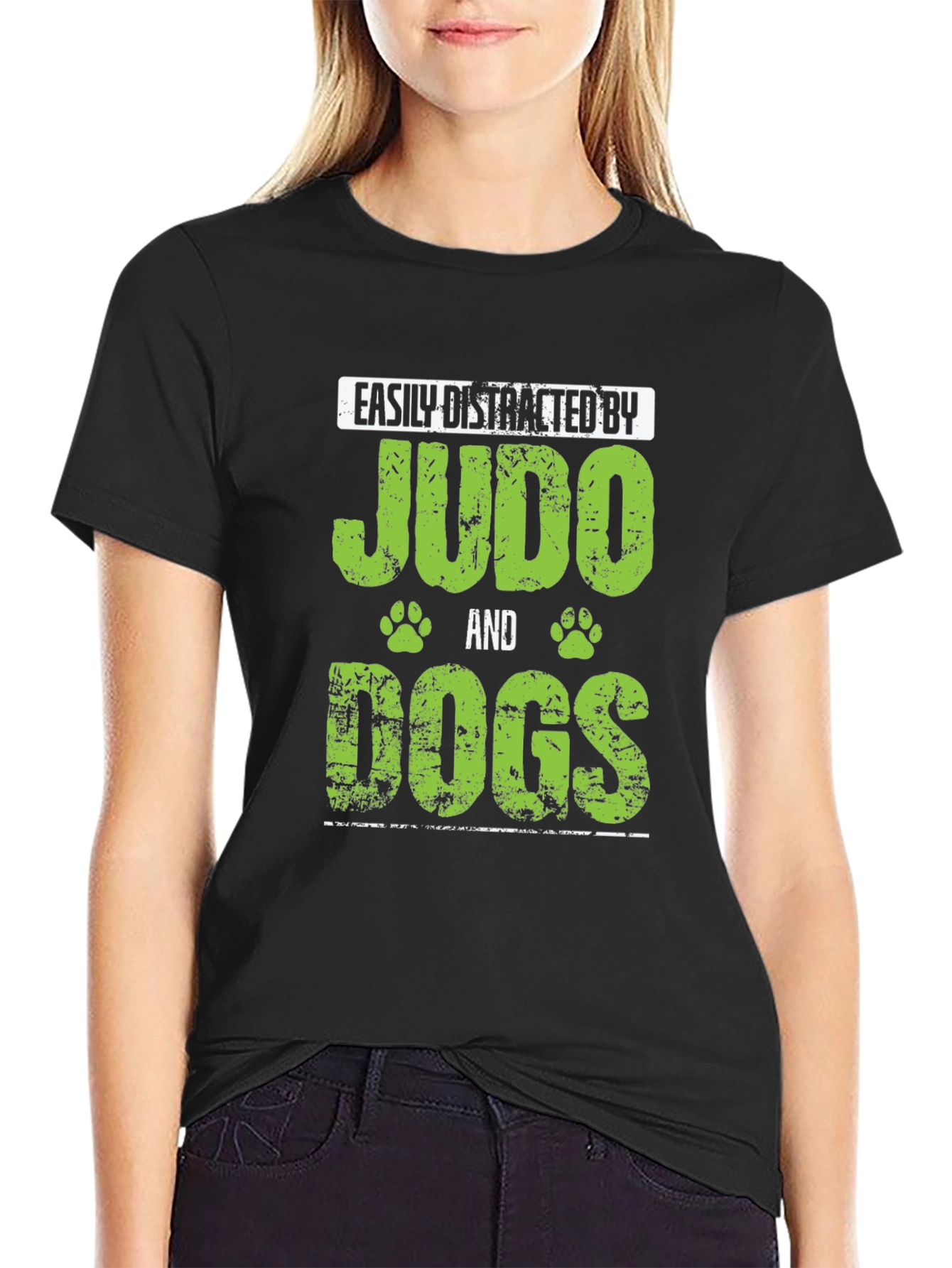 Black Judo and Dogs T-Shirt view 2