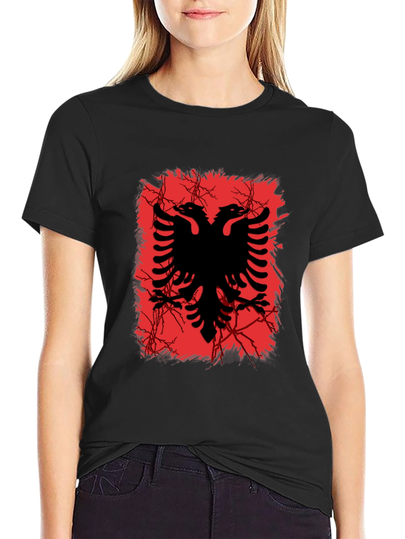 Albanian Eagle Graphic Tee - Black T-Shirt - 2
