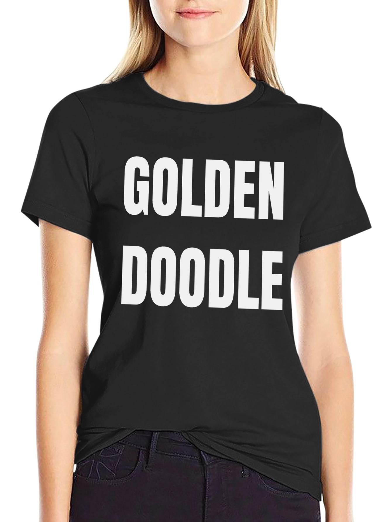 Golden Doodle Black T-Shirt - 2