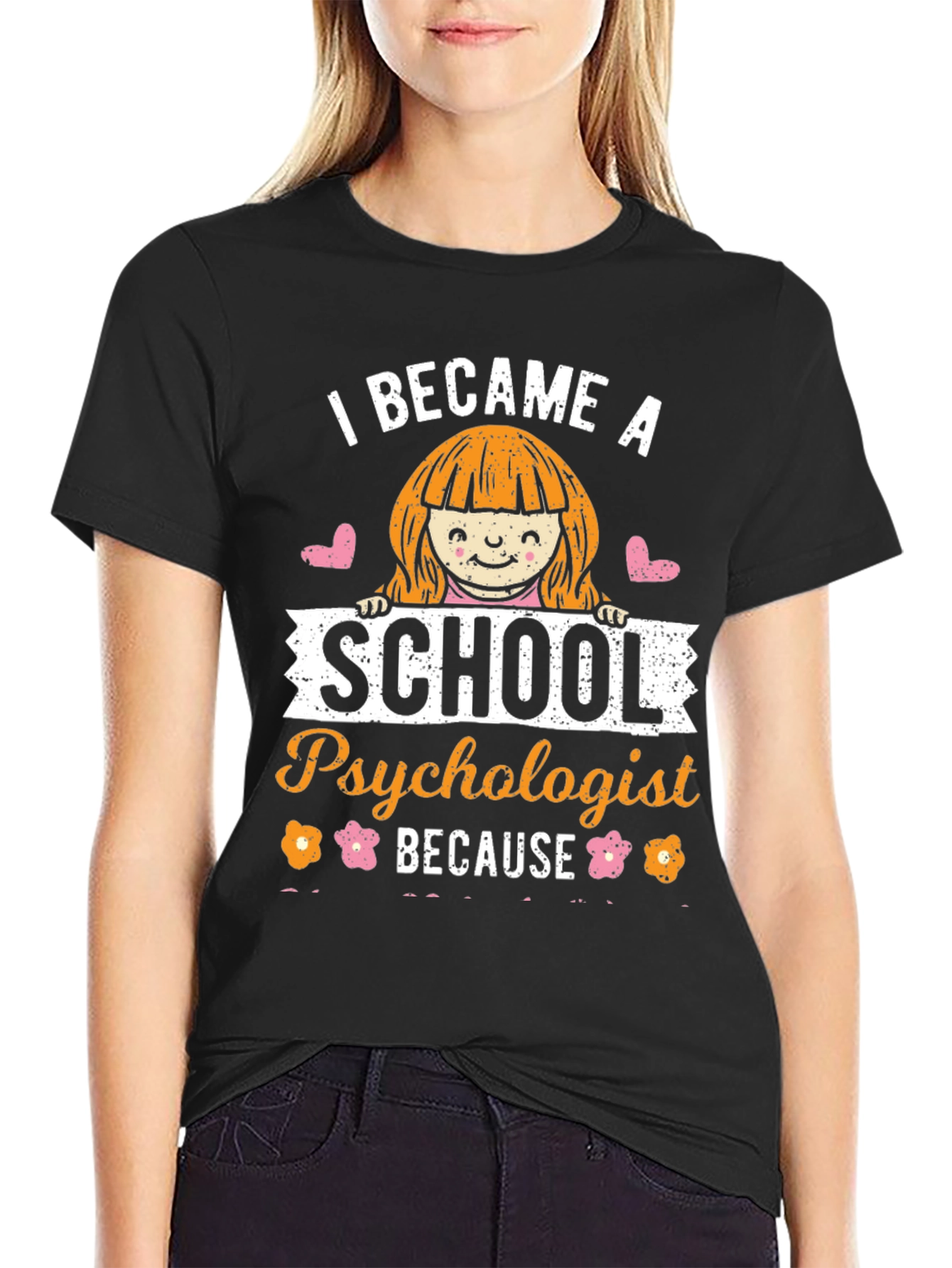 Black School Psychologist T-Shirt: Fun & Unique view 2
