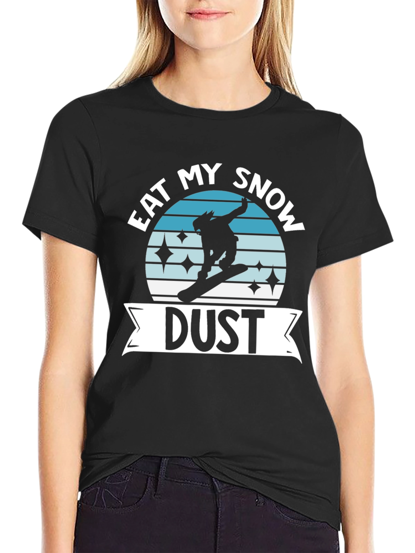 Black Eat My Snow Dust Graphic Tee view 2