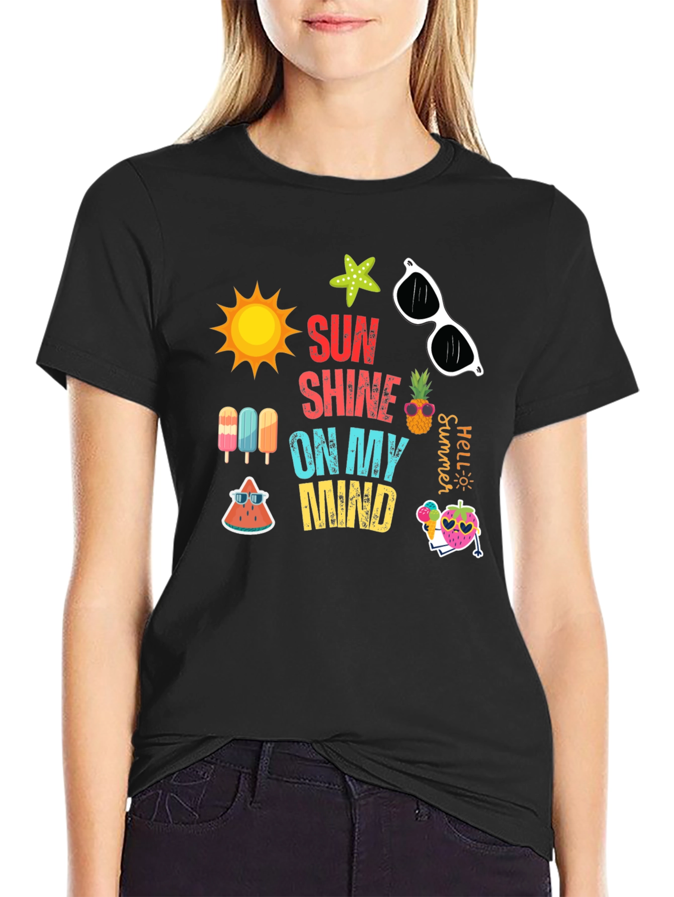 Black Sunshine On My Mind Graphic Tee view 2