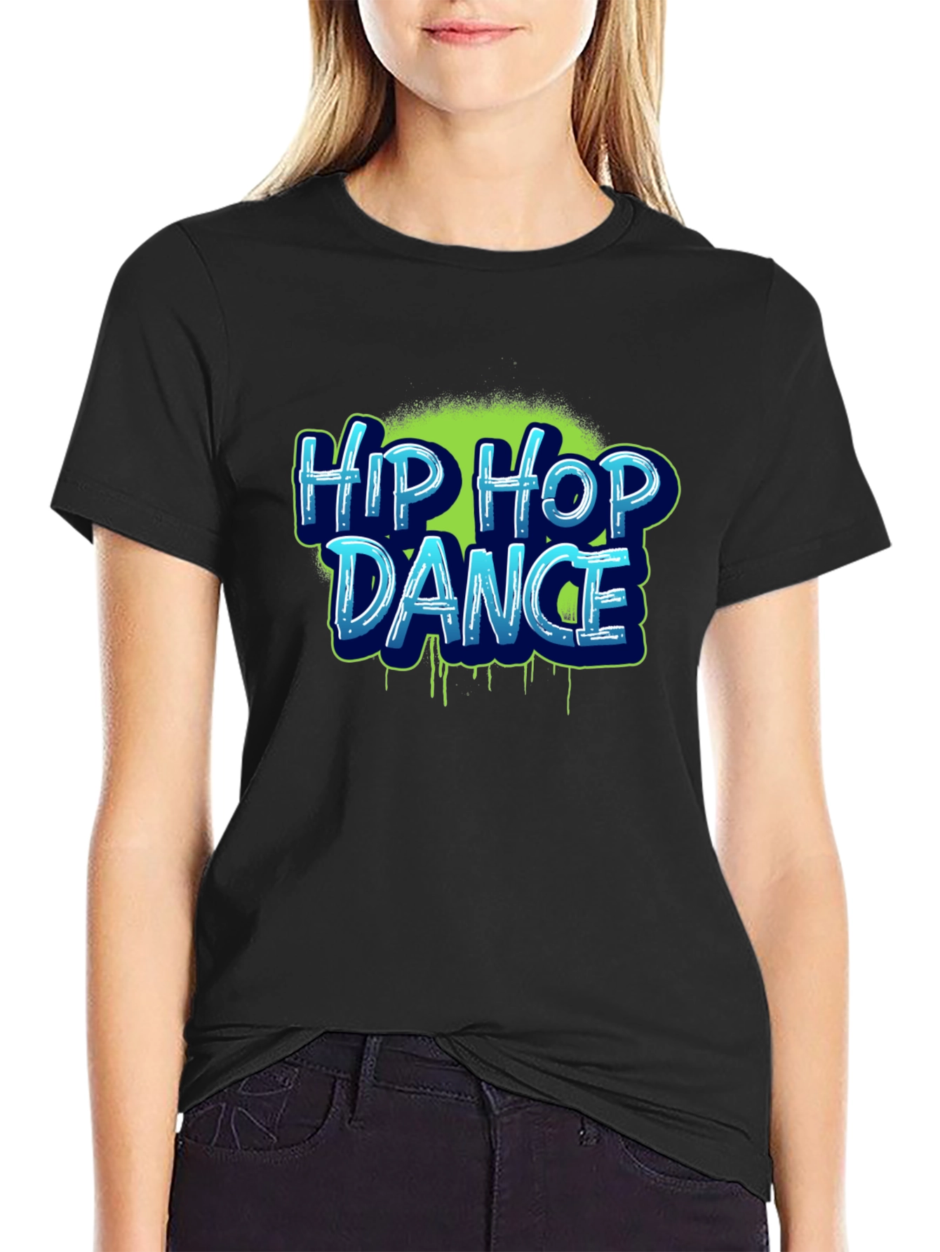 Black Hip Hop Dance T-Shirt - Urban Style view 2