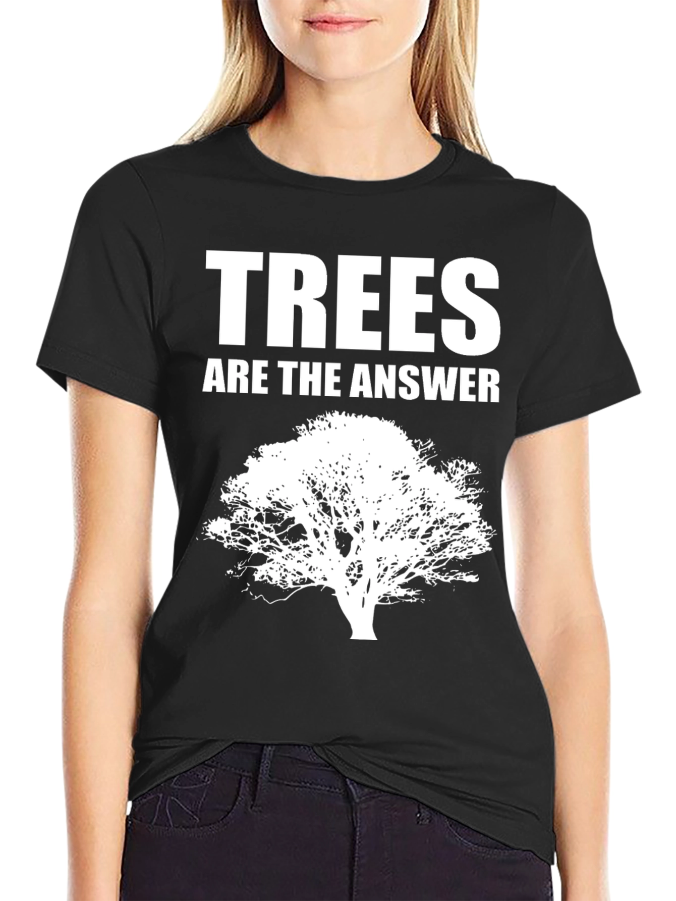 Black Trees Are The Answer - Unisex Graphic Tee view 2