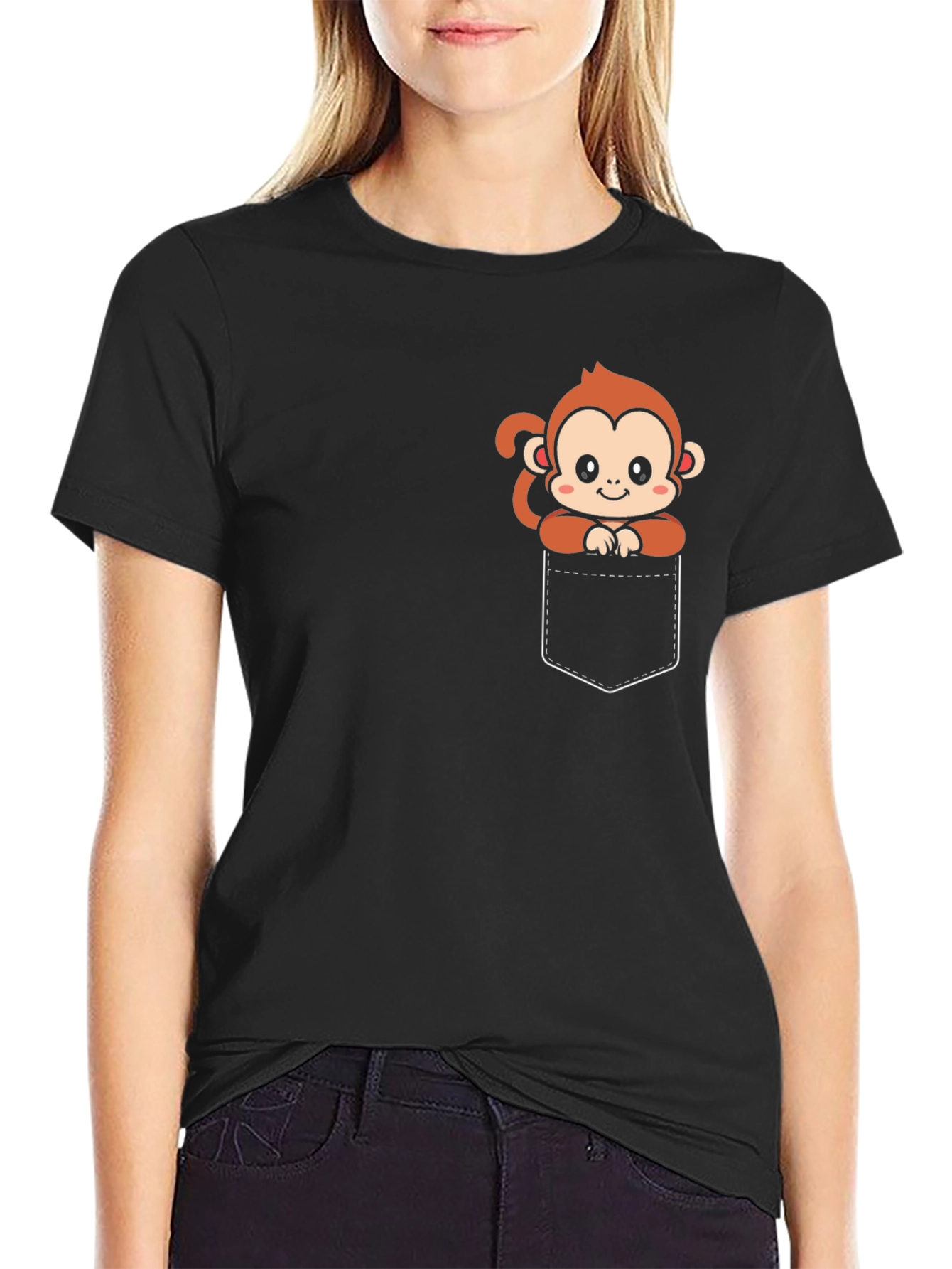 Black Monkey Pocket Graphic Tee view 2