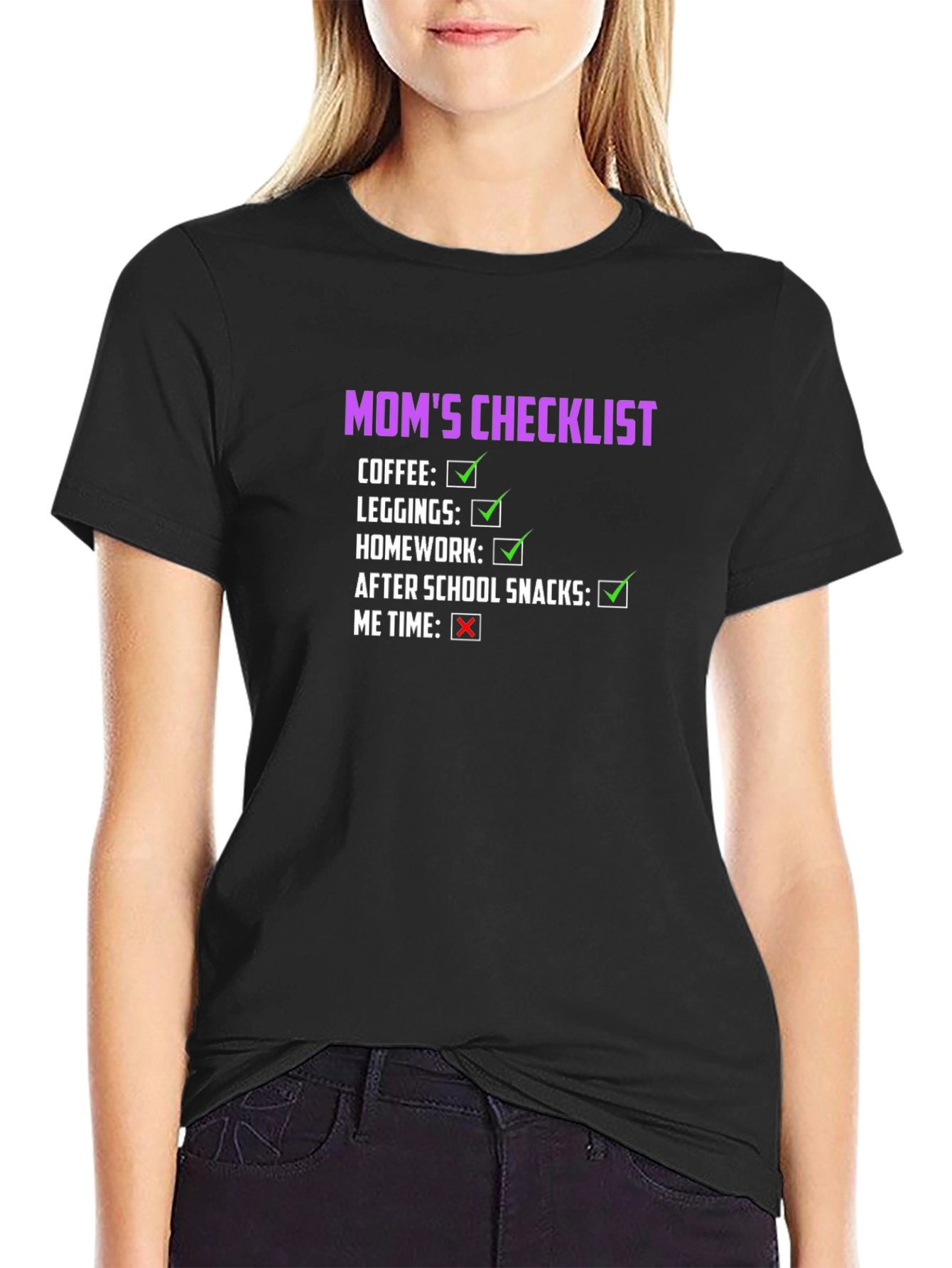 Mom's Checklist Graphic T-Shirt - 2