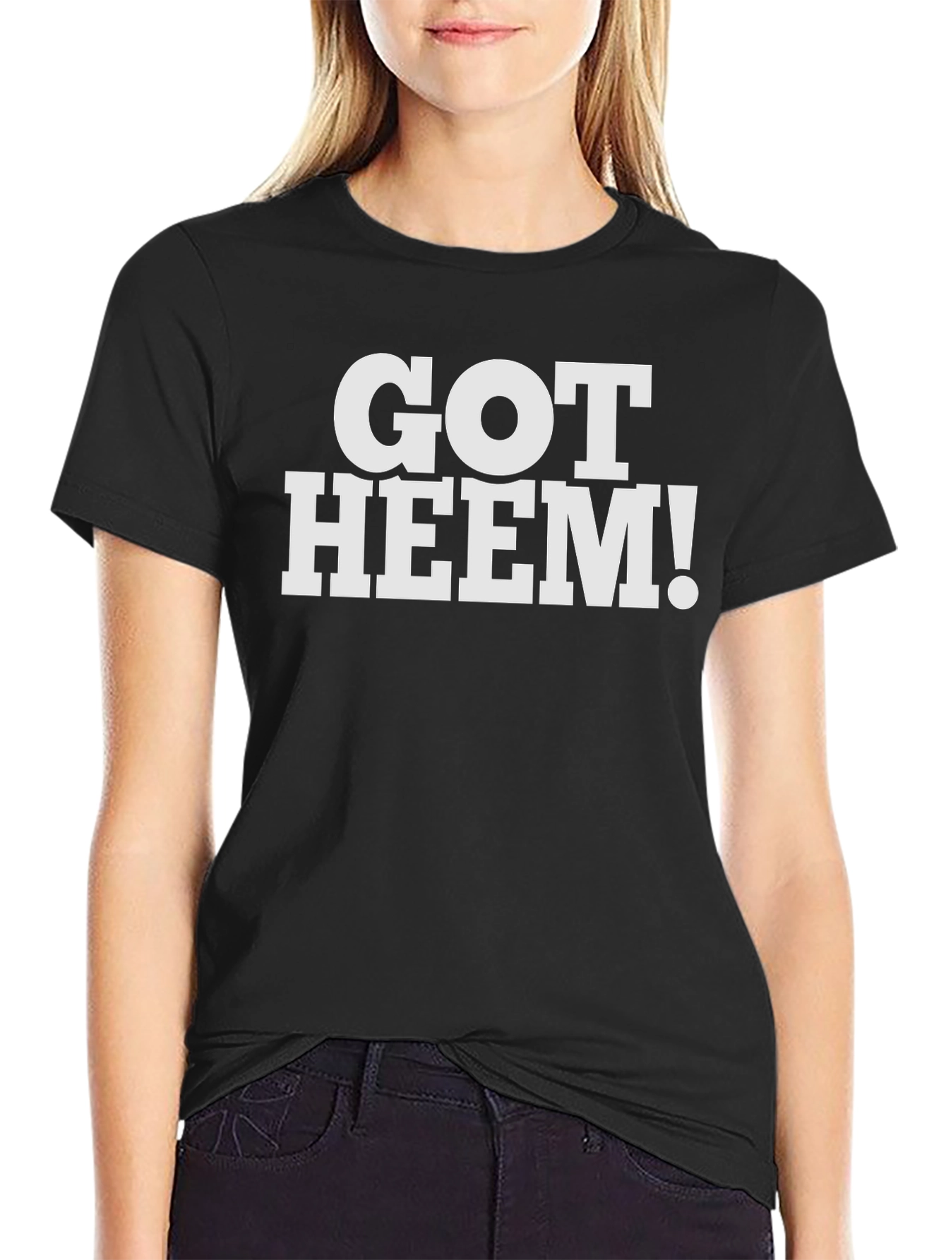 Black Got Heem! Graphic Tee - Trendy Slogan T-Shirt view 2