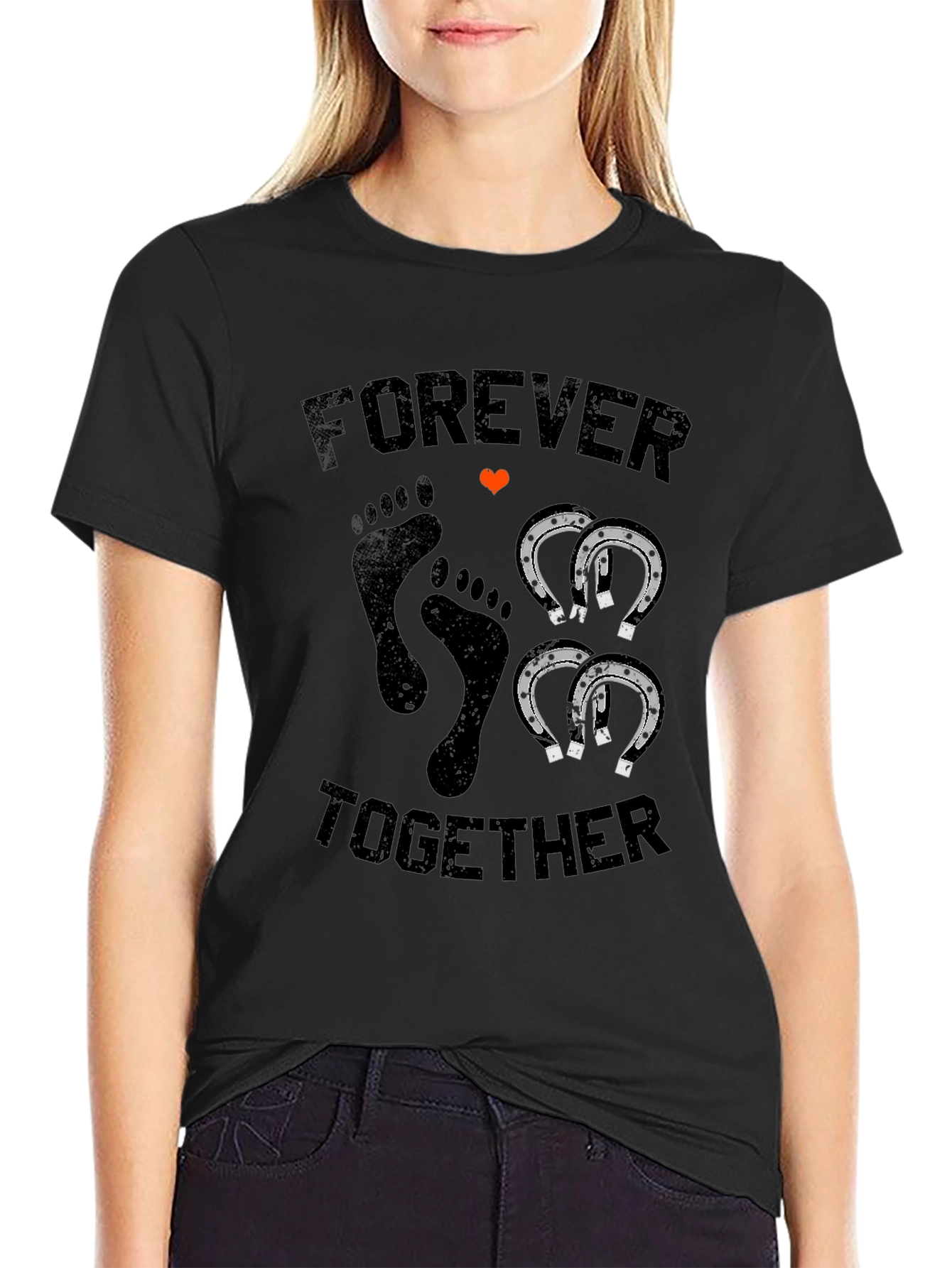 Black Forever Together Graphic Tee view 2