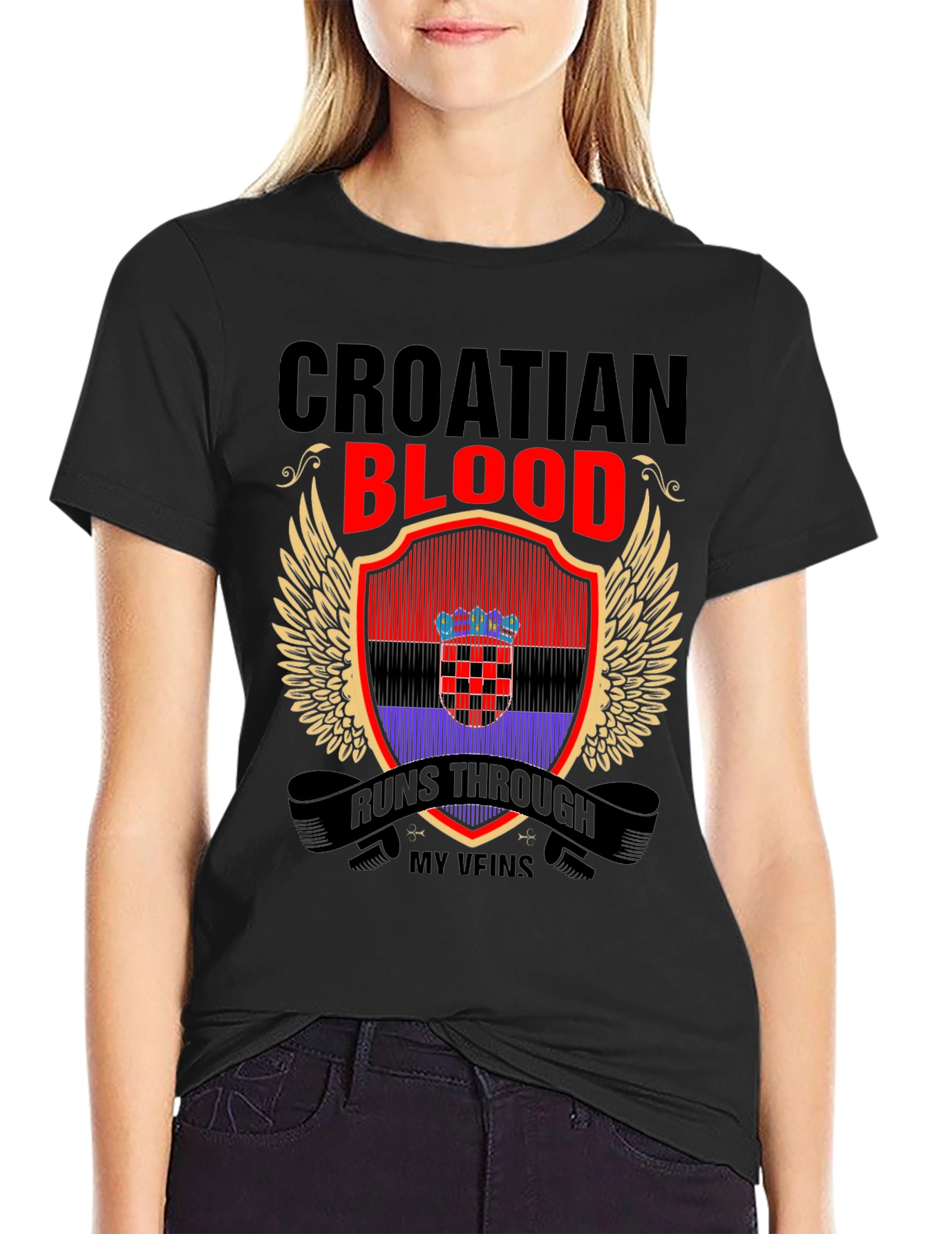 Croatian Blood Runs Through My Veins T-Shirt - 2