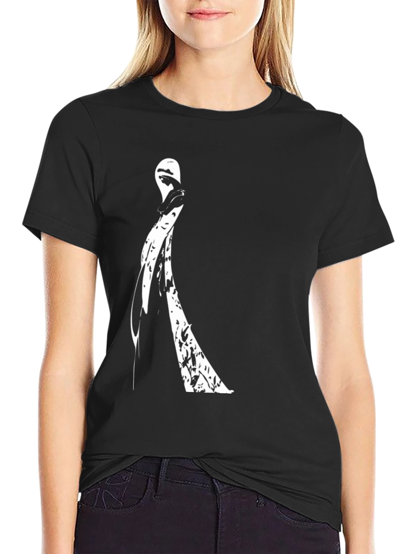 Black Modern Art Black T-Shirt view 2