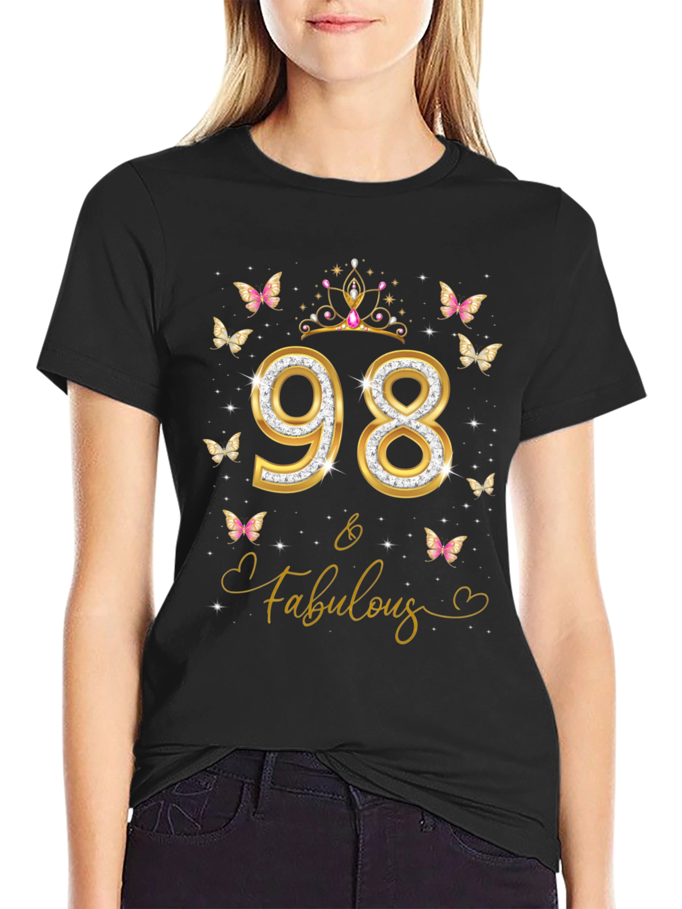 98 & Fabulous Birthday Graphic Tee - 2