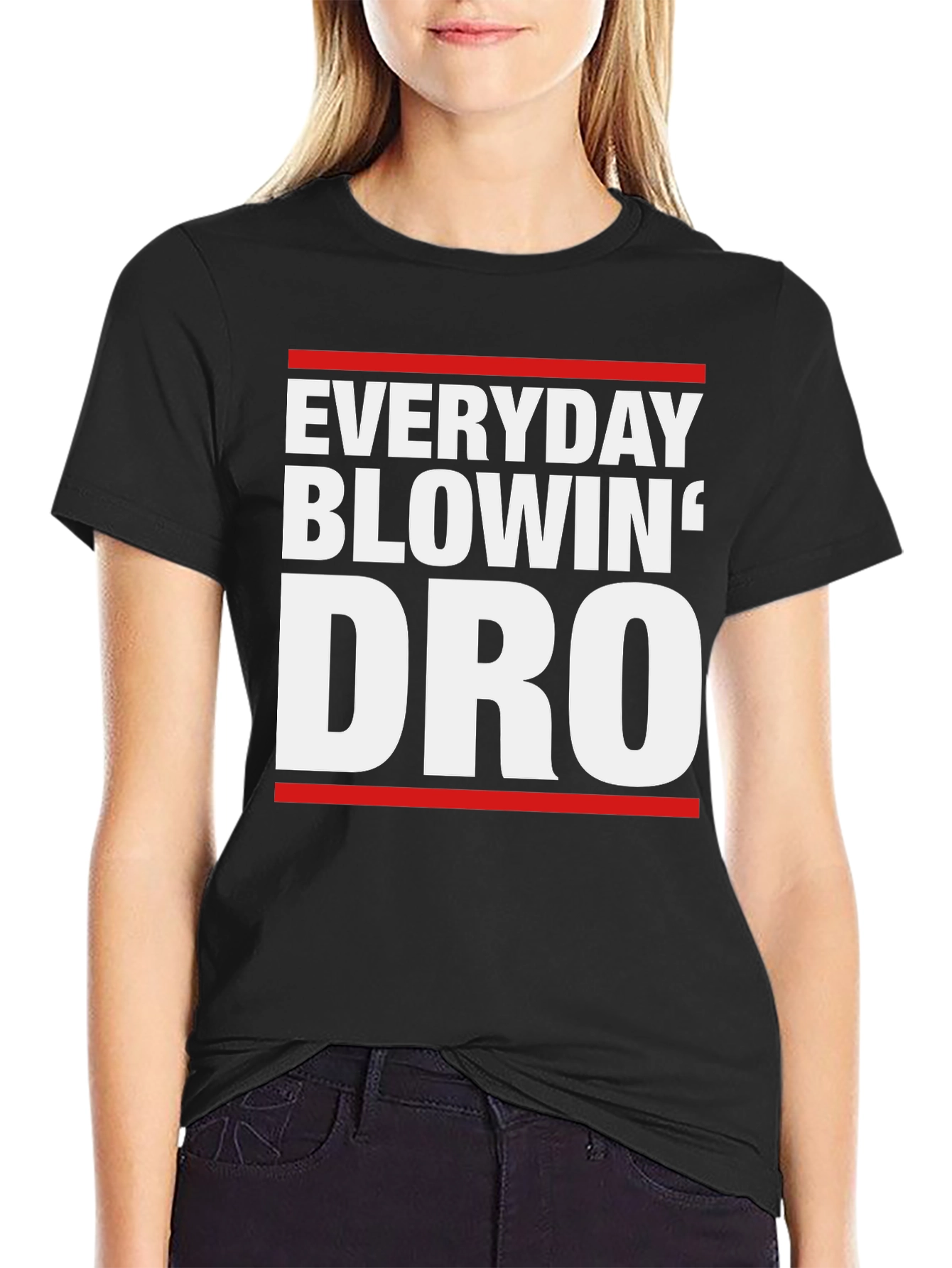 Black Everyday Blowing' DRO T-Shirt view 2