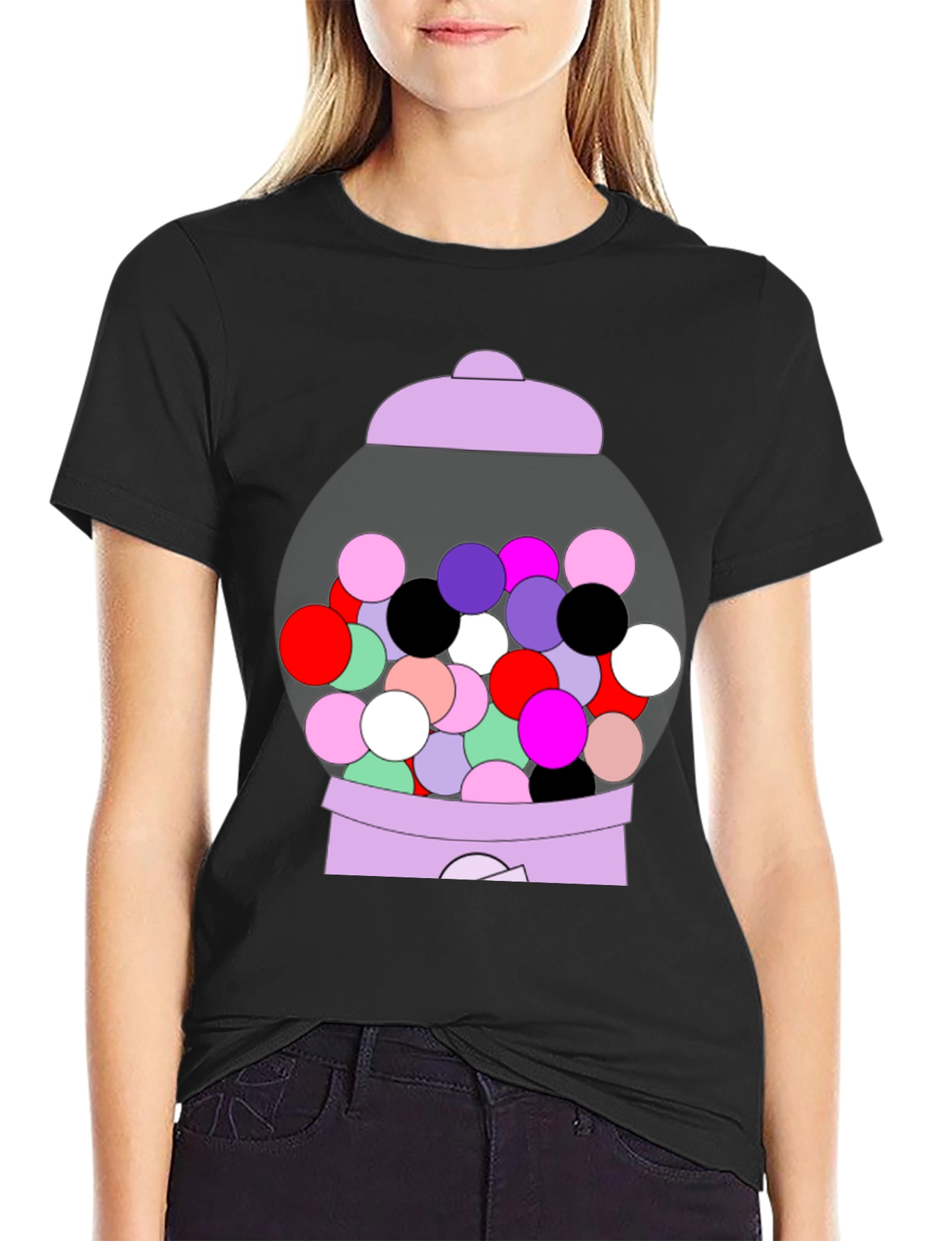 Black Gumball Machine Graphic Tee view 2