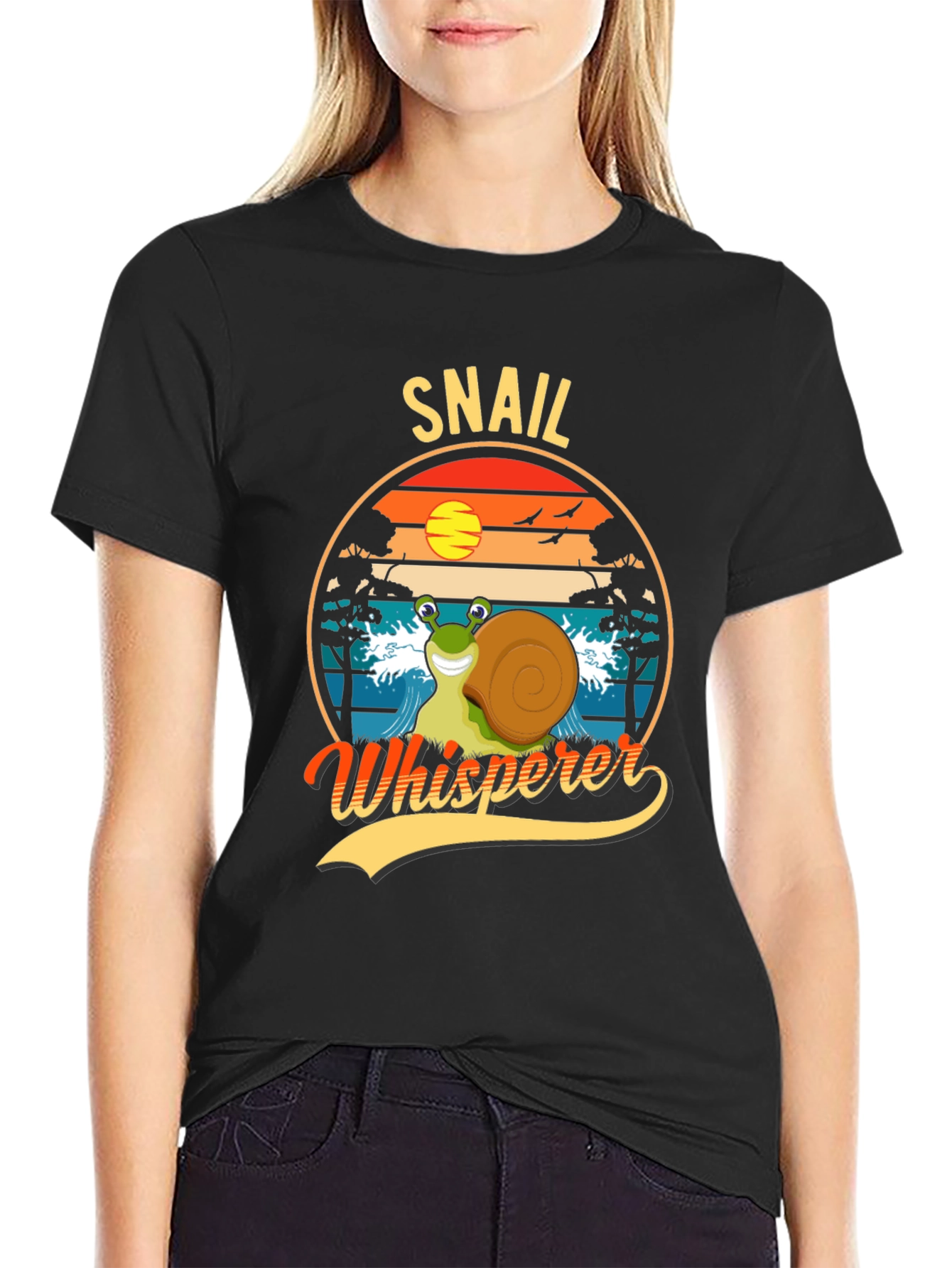Black Snail Whisperer Graphic Tee view 2