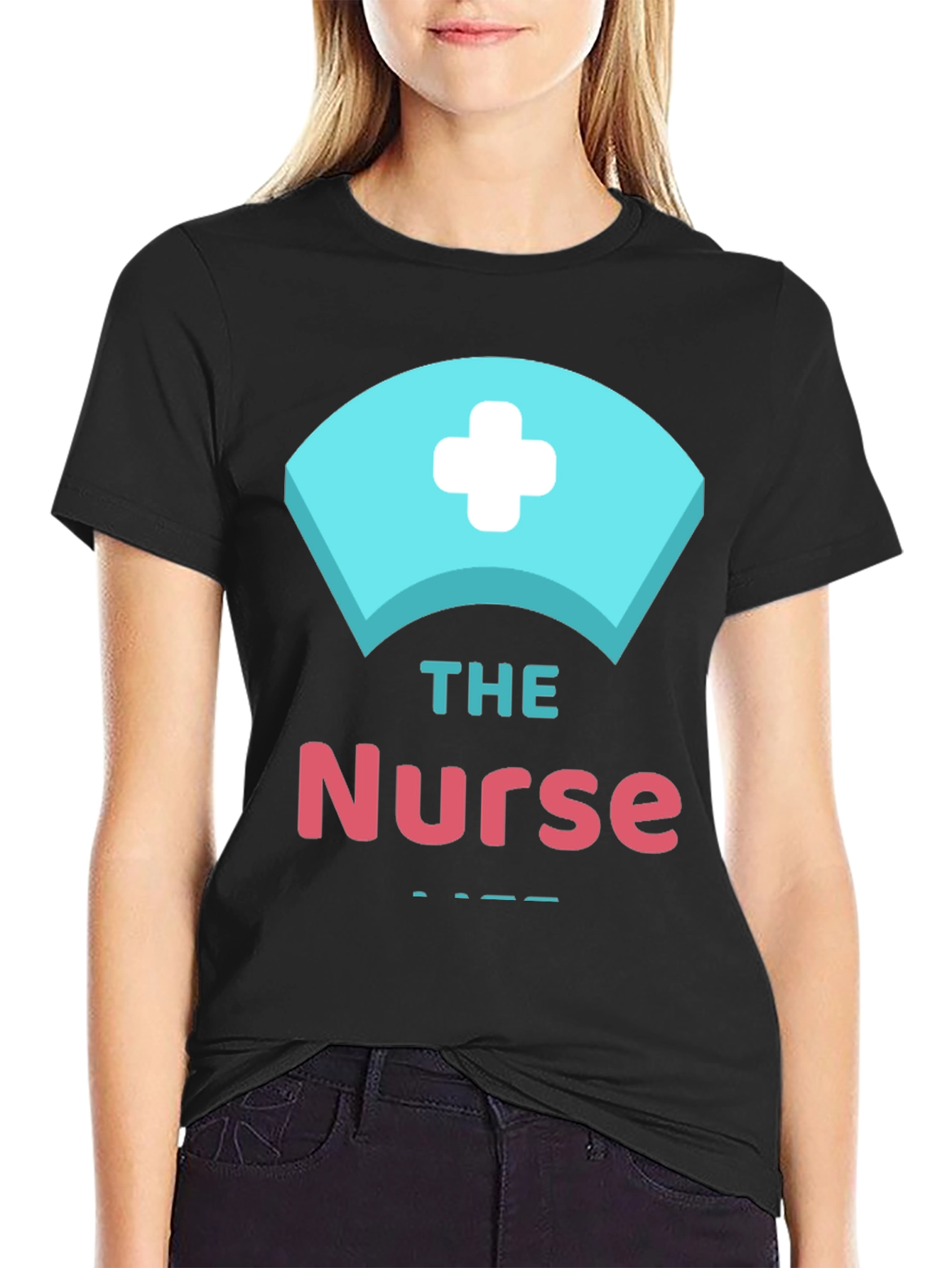 Black The Nurse Graphic Tee - Medical Apparel view 2