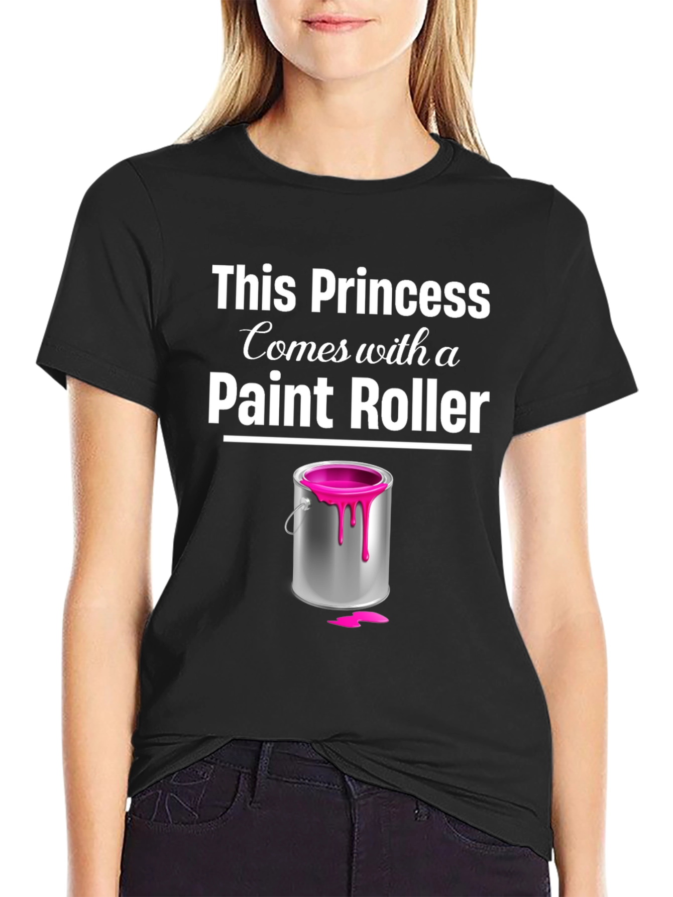 Princess Paint Roller T-Shirt - Painter Gift - 2