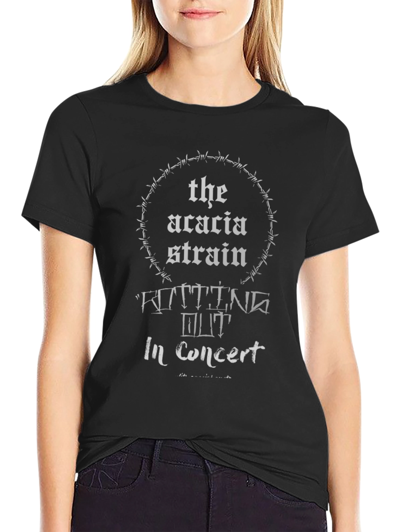 Black The Acacia Strain Concert T-Shirt Black view 2