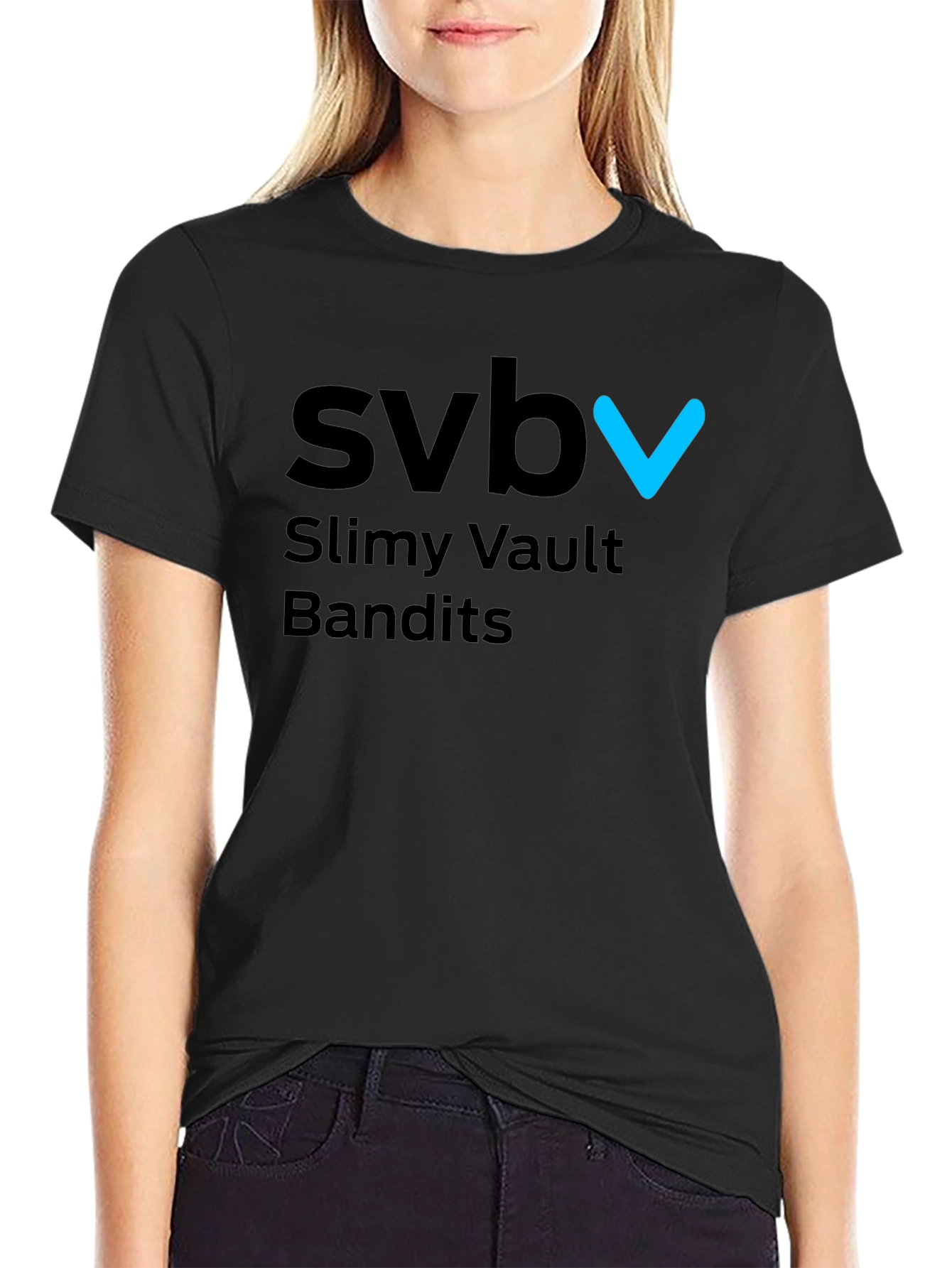 Black SVB Slimy Vault Bandits Black T-Shirt view 2