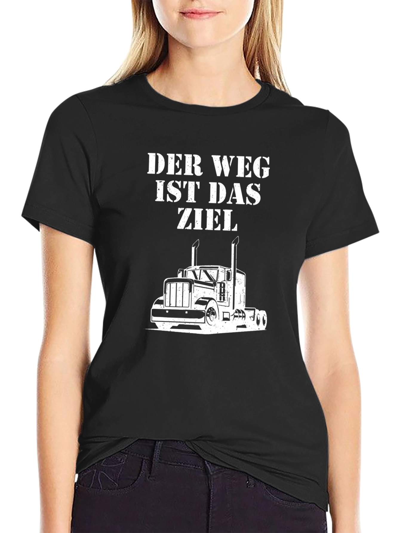 Black Der Weg T-Shirt: Trucker's Philosophy view 2