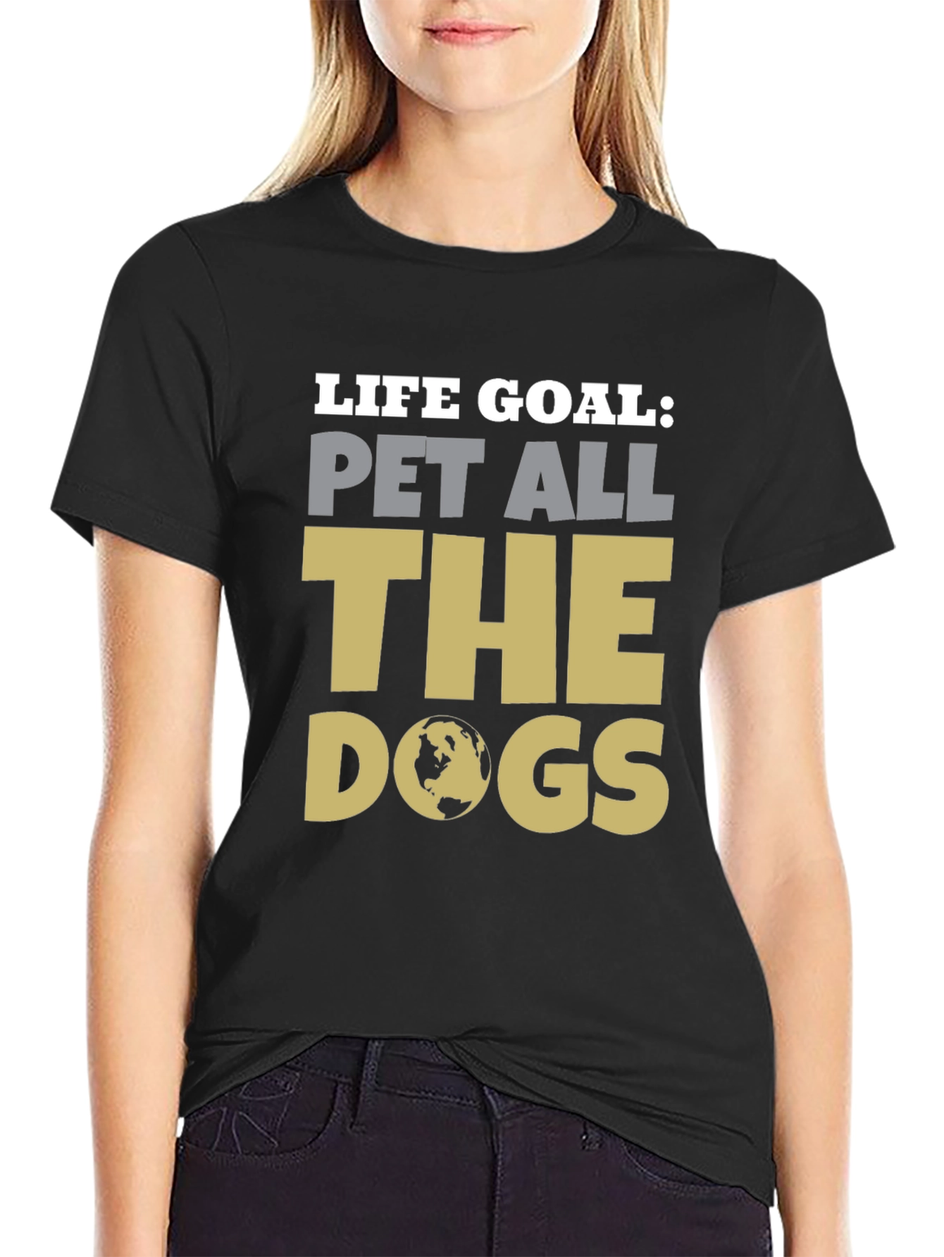 Black Life Goal Pet All the Dogs Graphic Tee view 2