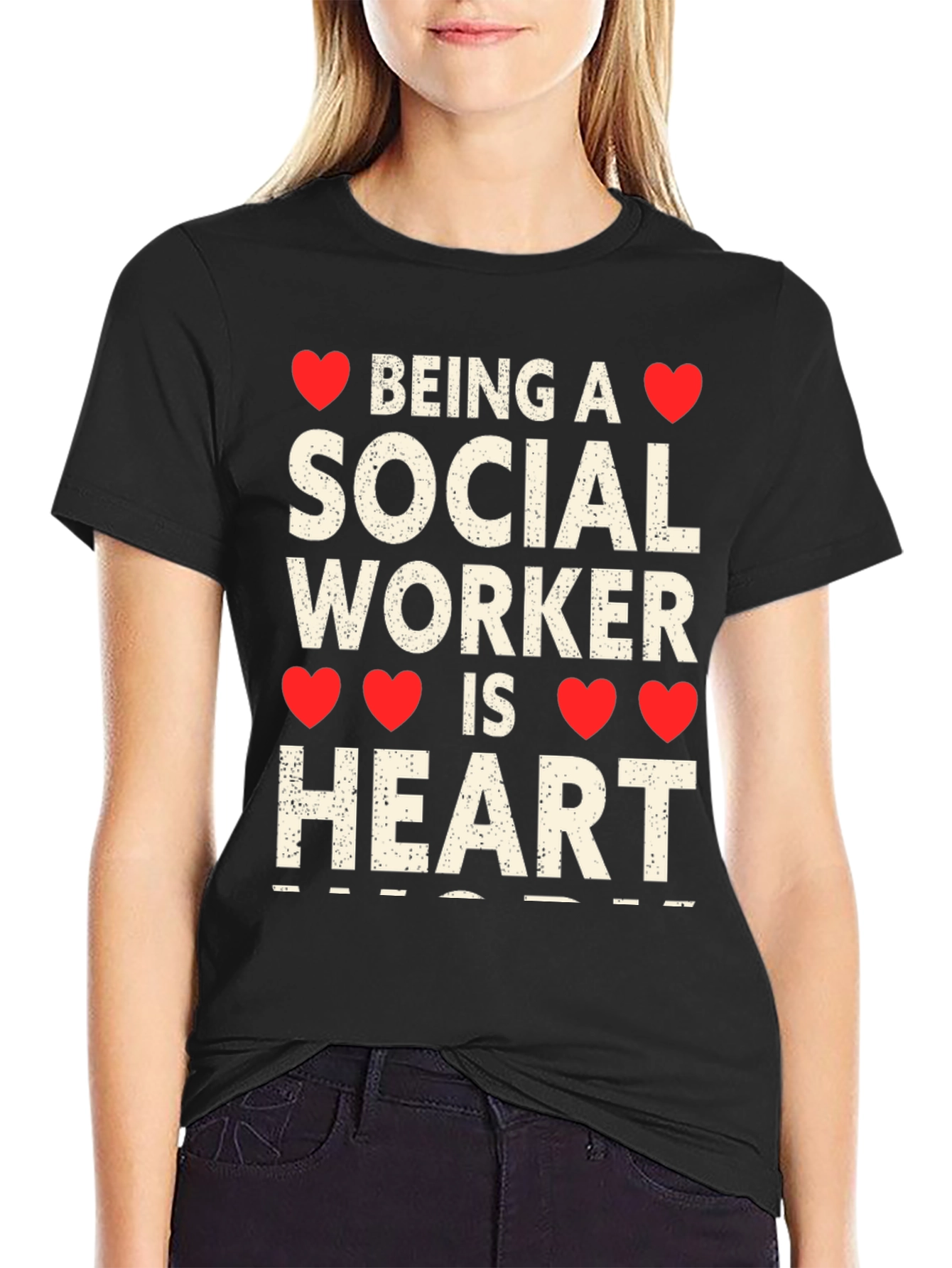Social Worker Heart T-Shirt, Gift for Social Workers - 2