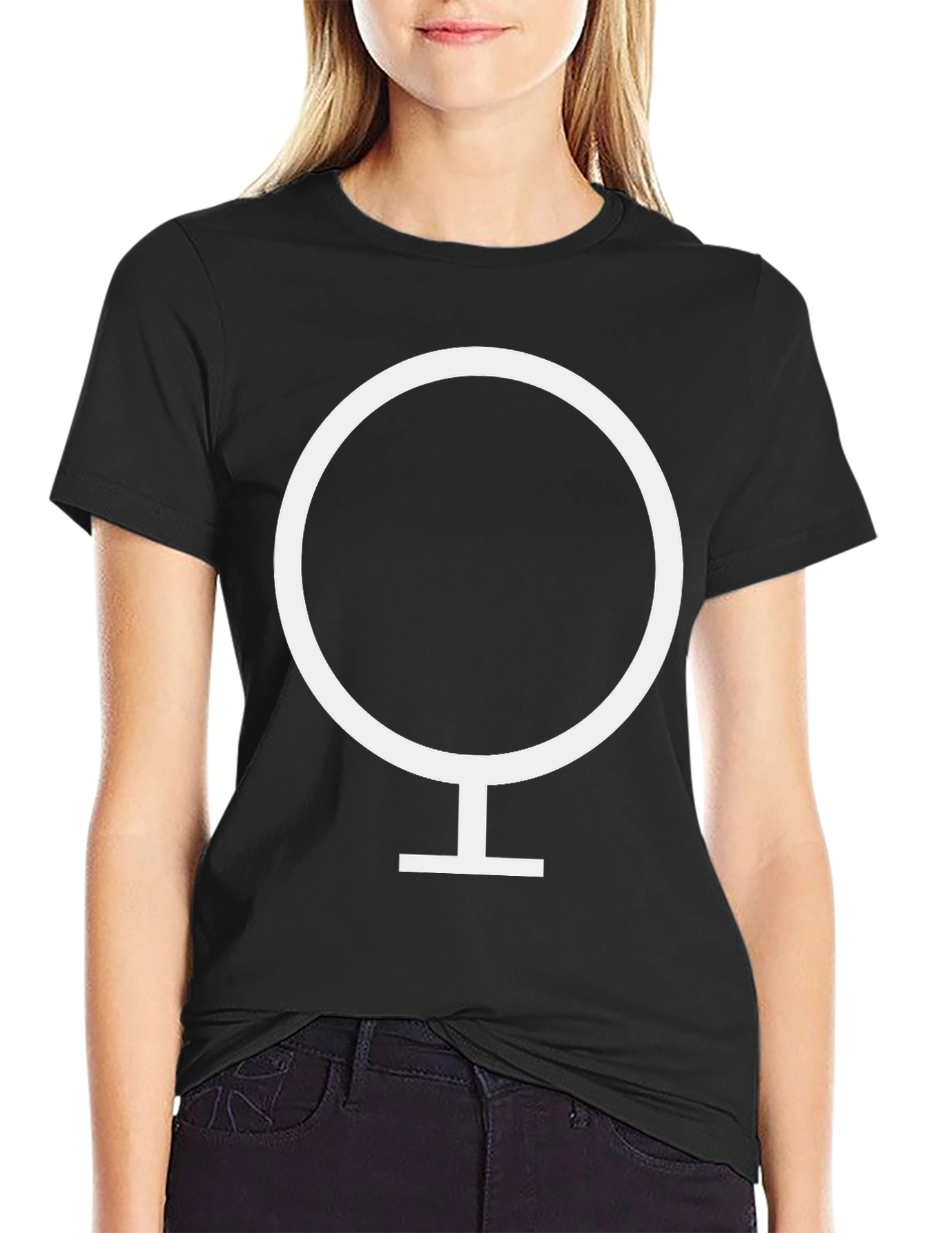 Black Venus Symbol T-Shirt - Stylish & Comfortable Tee view 2